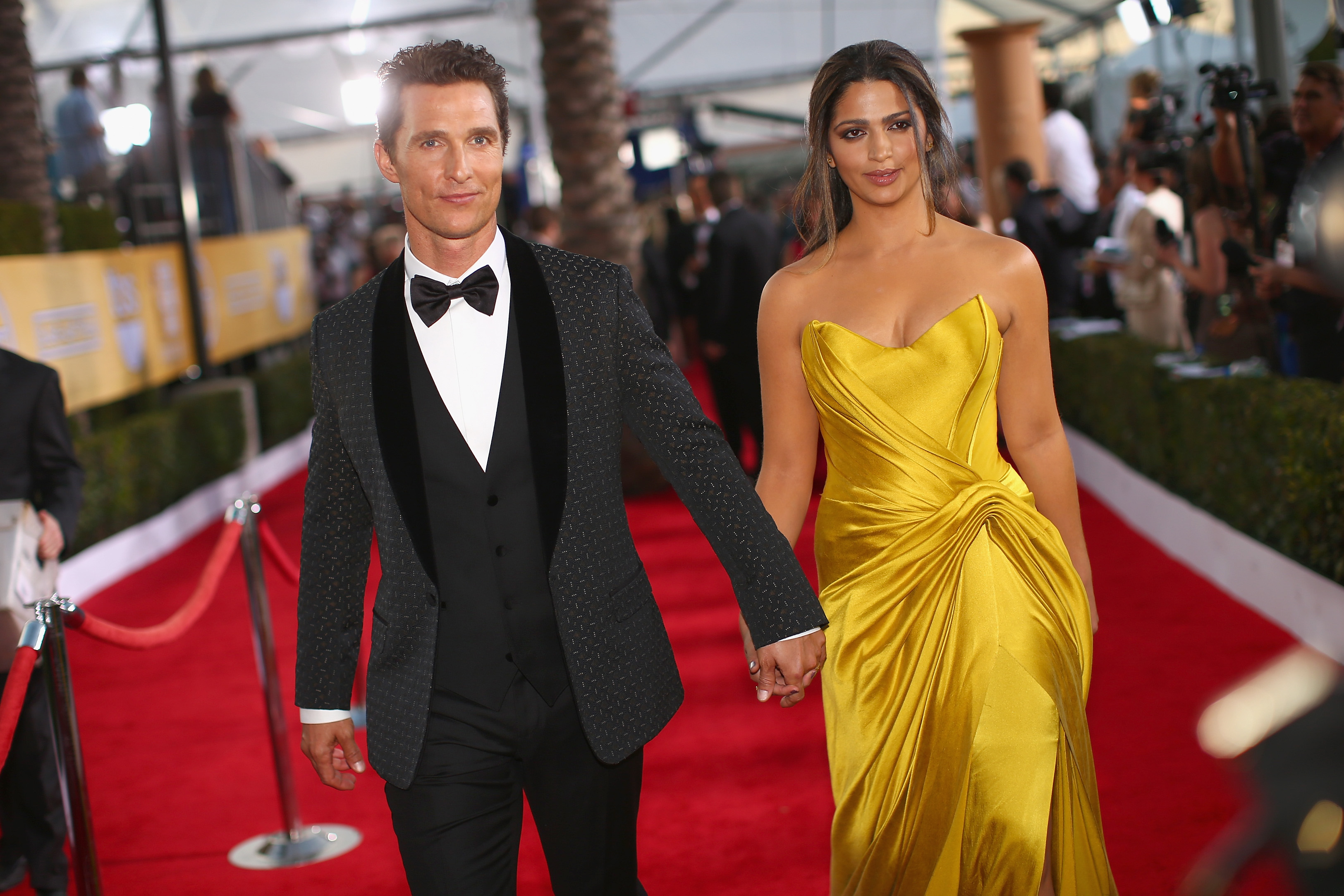 Matthew McConaughey and Camila Alves McConaughey at the 20th Annual Screen Actors Guild Awards on January 18, 2014, in Los Angeles, California | Source: Getty Images
