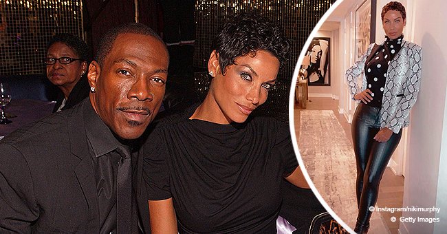 Eddie Murphy's Ex-Wife Nicole Looks Fit in Snakeskin-Print Jacket and