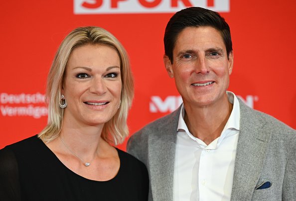 Maria Höfl-Riesch, Marcus Höfl, BILD100 in Frankfurt am Main, 23. September 2020 | Quelle: Getty Images