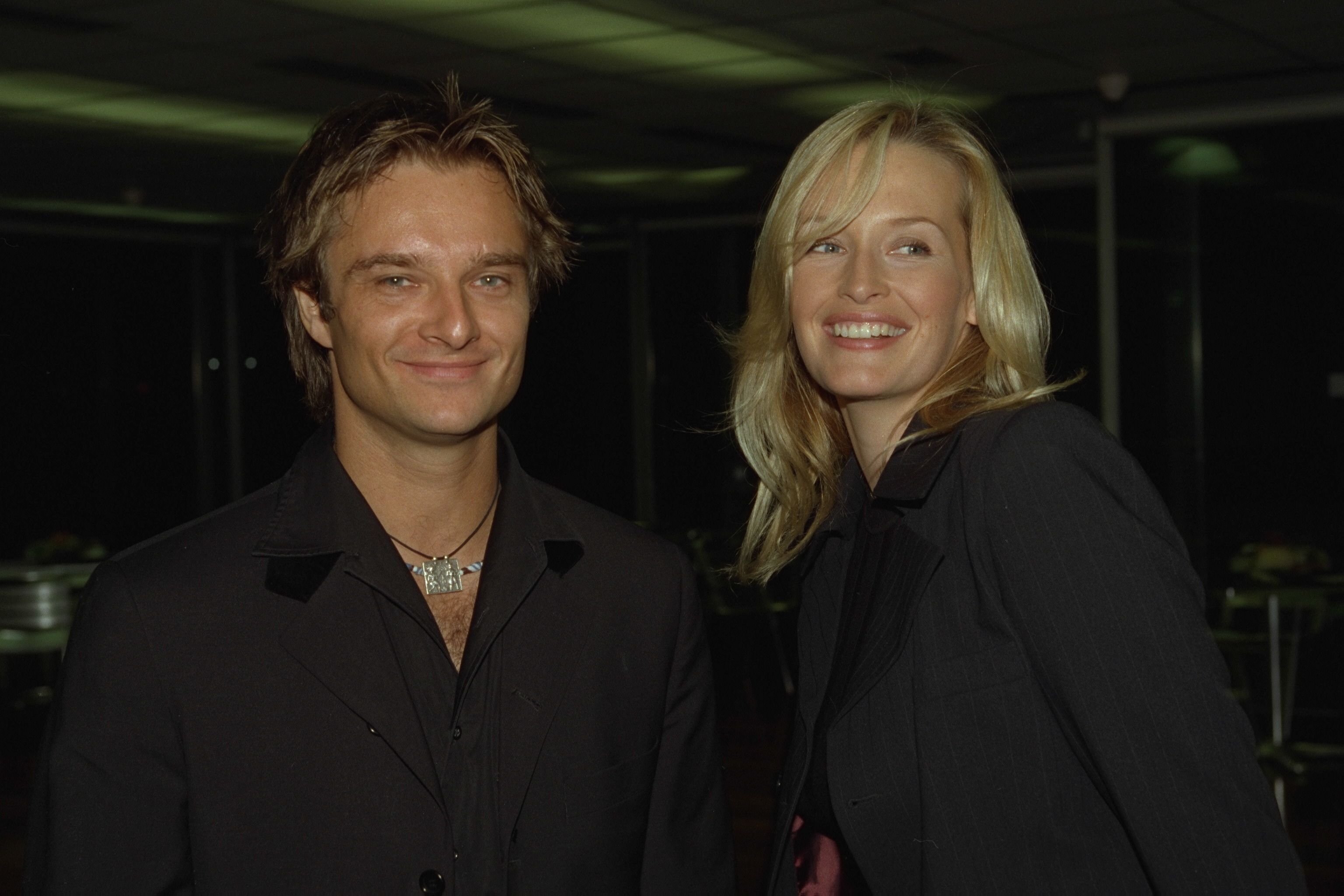 Estelle Lefebure et David Hallyday. | Photo : Getty Images