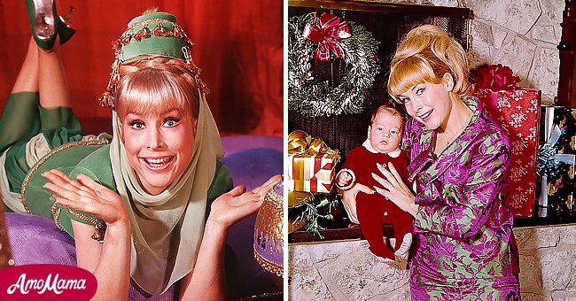 A picture of Hollywood star Barbara Eden and her son | Photo: Getty Images