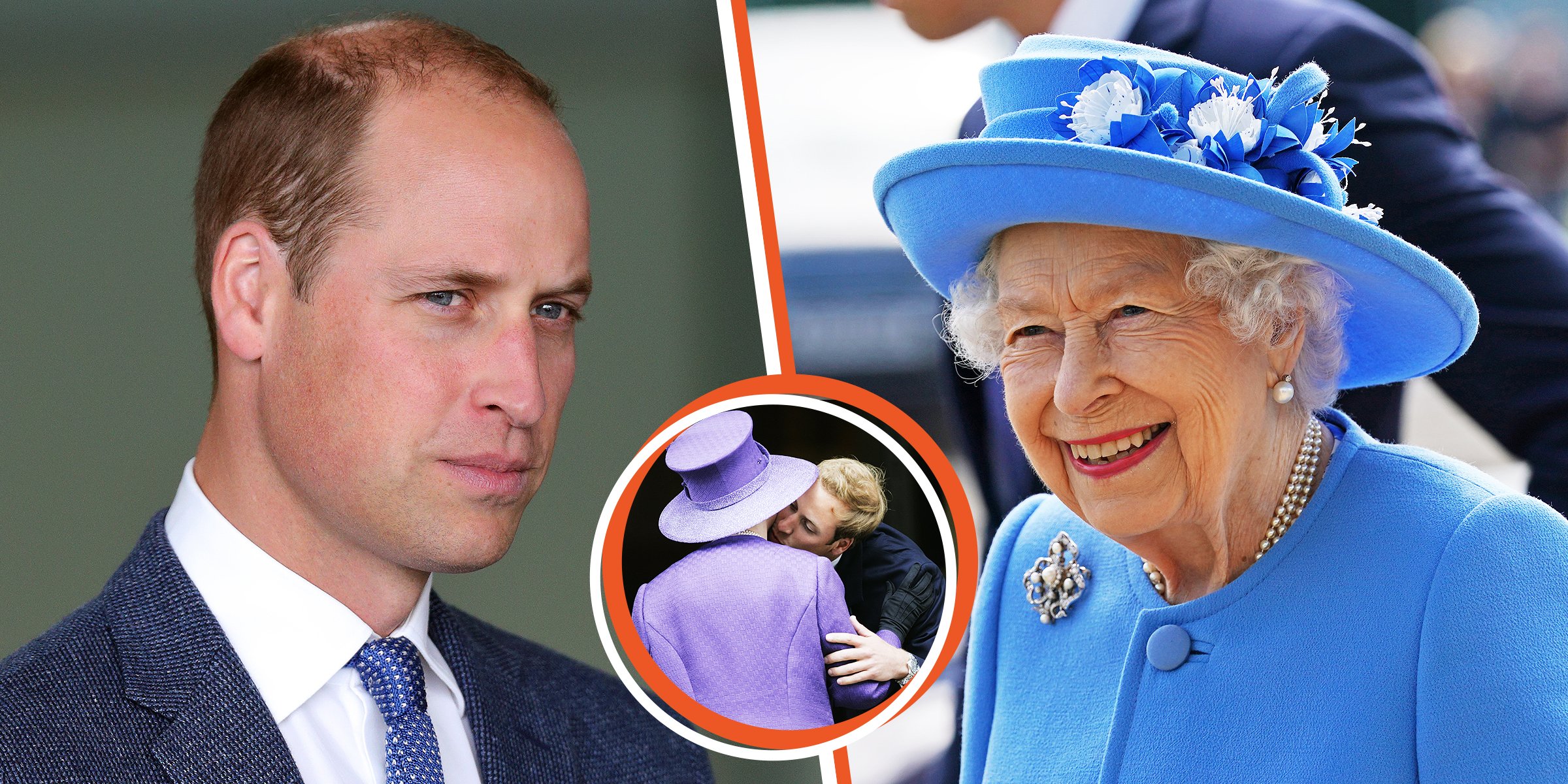 El príncipe William. | El príncipe William besando a la reina Elizabeth II. | La reina Elizabeth II. | Foto: Getty Images