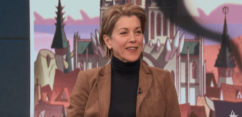 Photo of Wendie Malick during an interview with Access Daily's Mario Lopez and Scott Evans | Photo: Youtube / Access