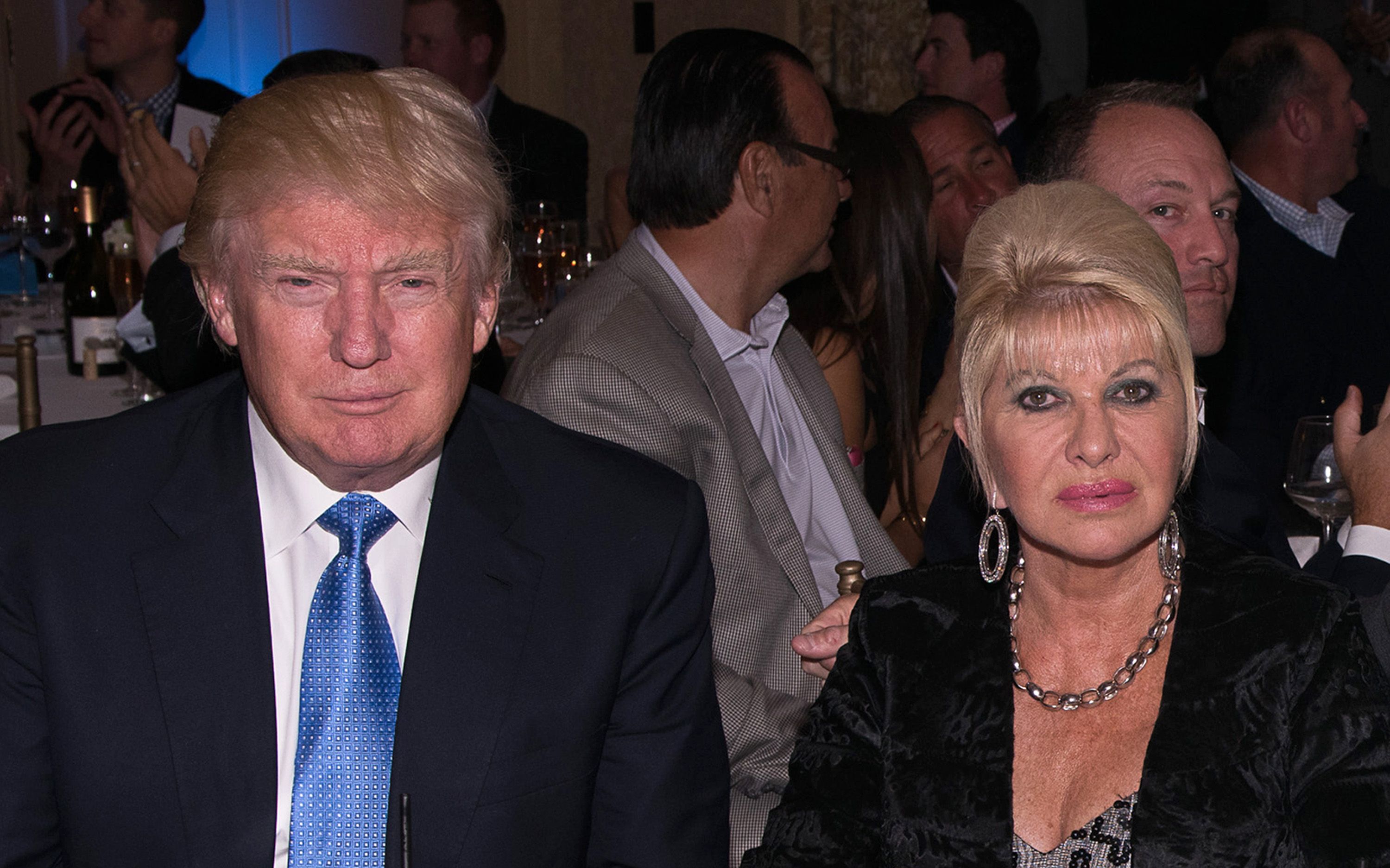 Donald Trump and Ivana Trump attend The Eric Trump 8th Annual Golf Tournament at Trump National Golf Club Westchester on September 15, 2014 in Briarcliff Manor, New York. | Source: Getty Images