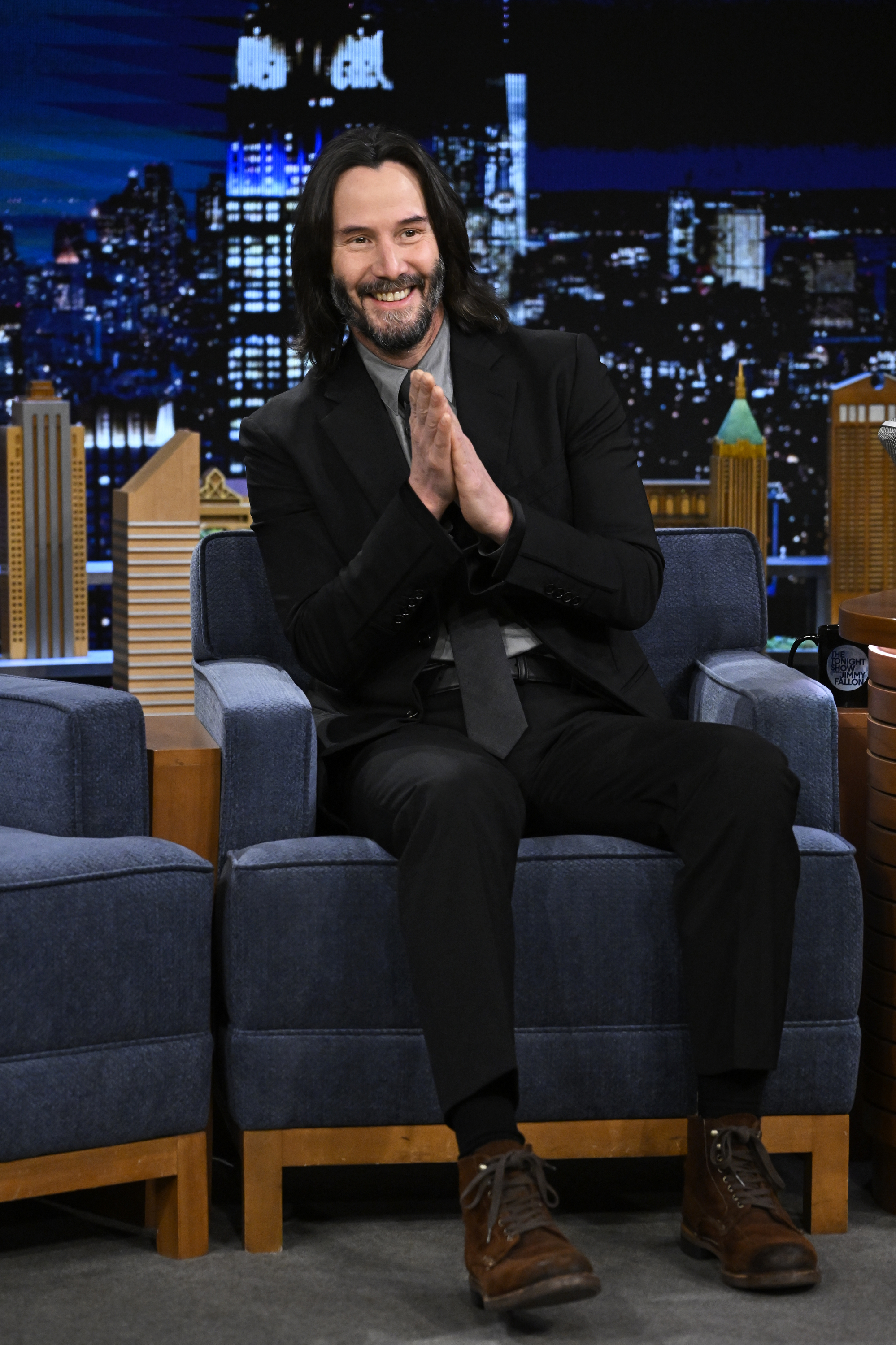 Keanu Reeves on an episode of "The Tonight Show Starring Jimmy Fallon" on March 16, 2023 | Source: Getty Images