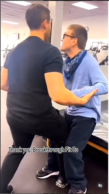 William Trump with his trainer, from a post dated February 19, 2025 | Source: Instagram/fredtrump_