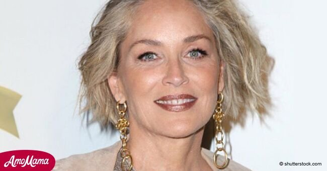Sharon Stone, 60, flashes her slender legs as she shares a photo of herself with a new family member