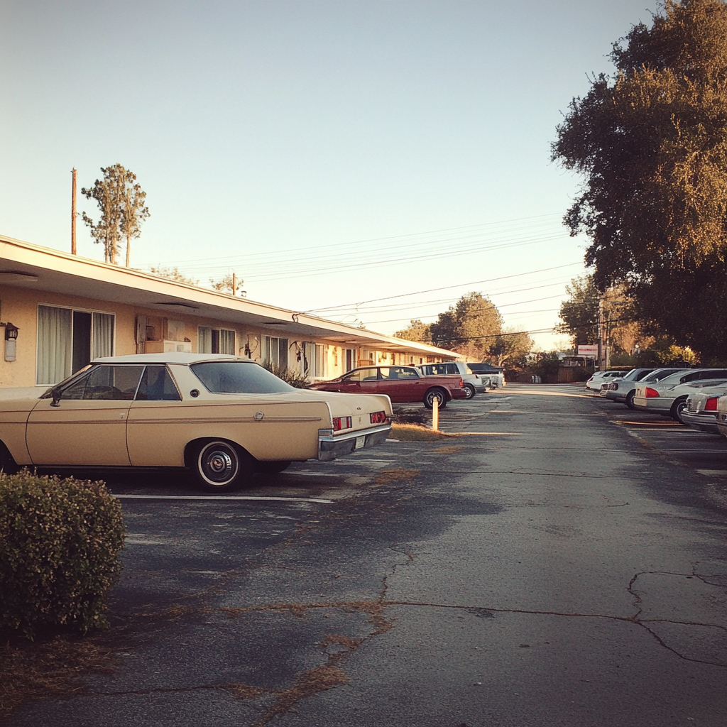 The exterior of a motel | Source: Midjourney