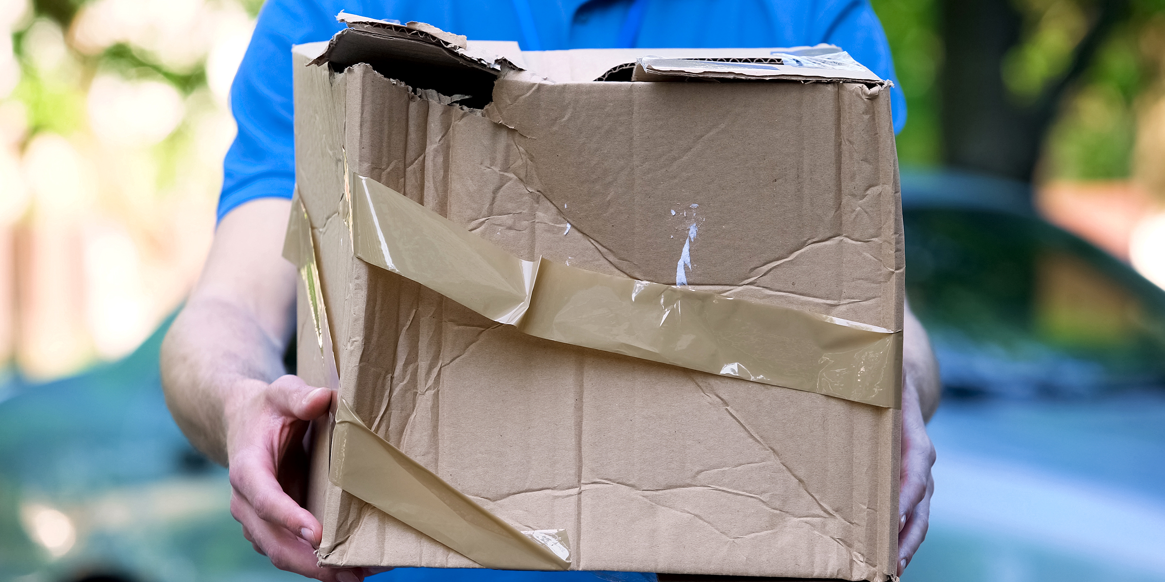A dented parcel | Source: Shutterstock
