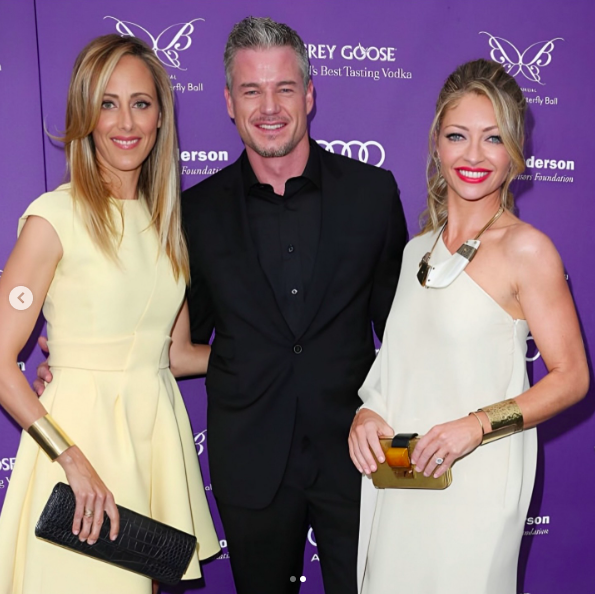 Kim Raver with Eric Dane and Rebecca Gayheart at an event, posted on February 20, 2026. | Source: Instagram/kimraver