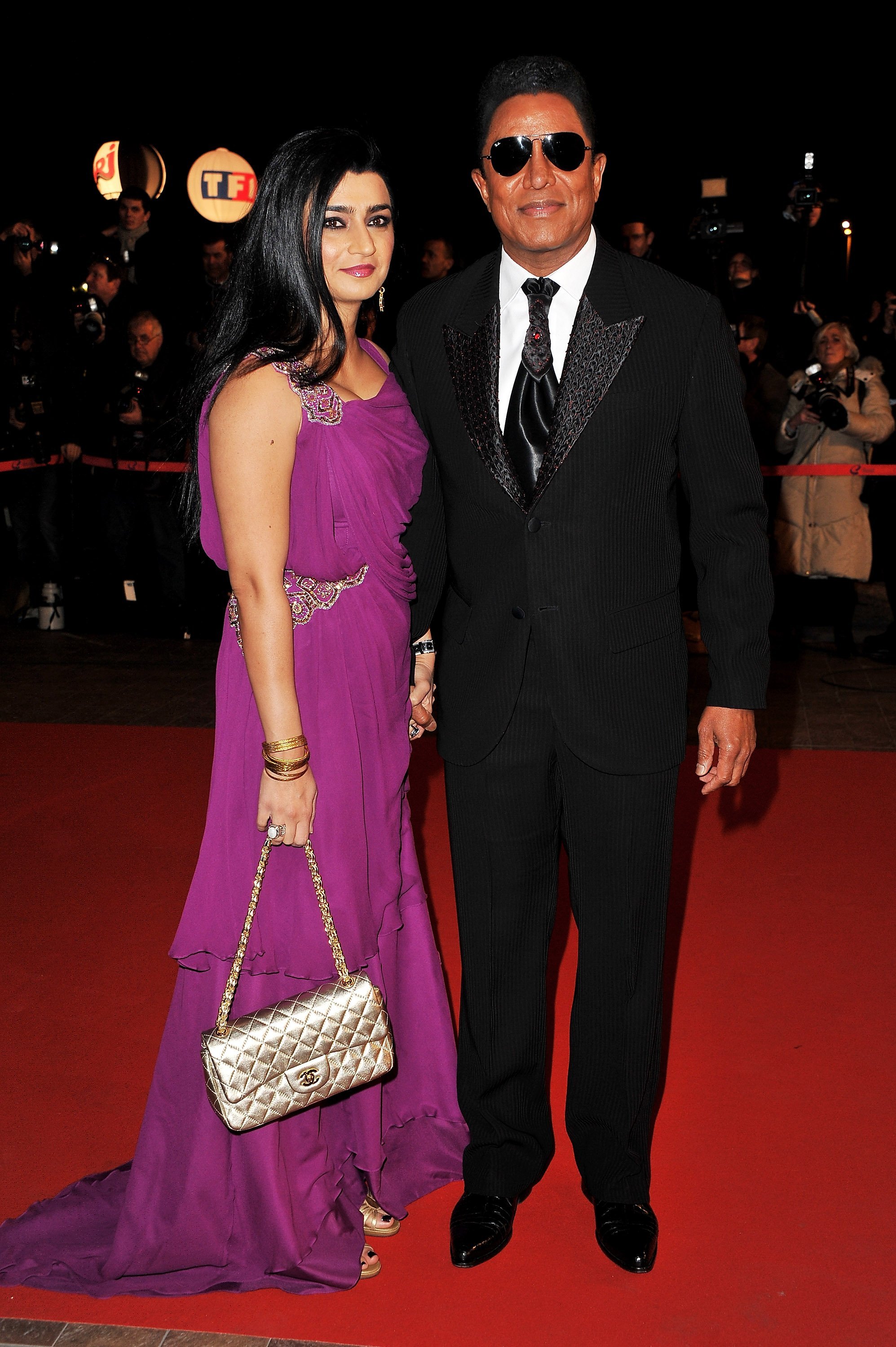 Jermaine Jackson and Halima Rashid attending the 2011 NRJ Music Awards. | Photo: GettyImages