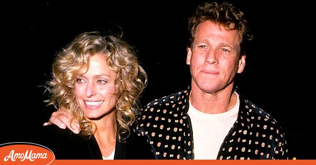 Farrah Fawcett and Ryan O'Neal March 1989 | Source: Getty Images