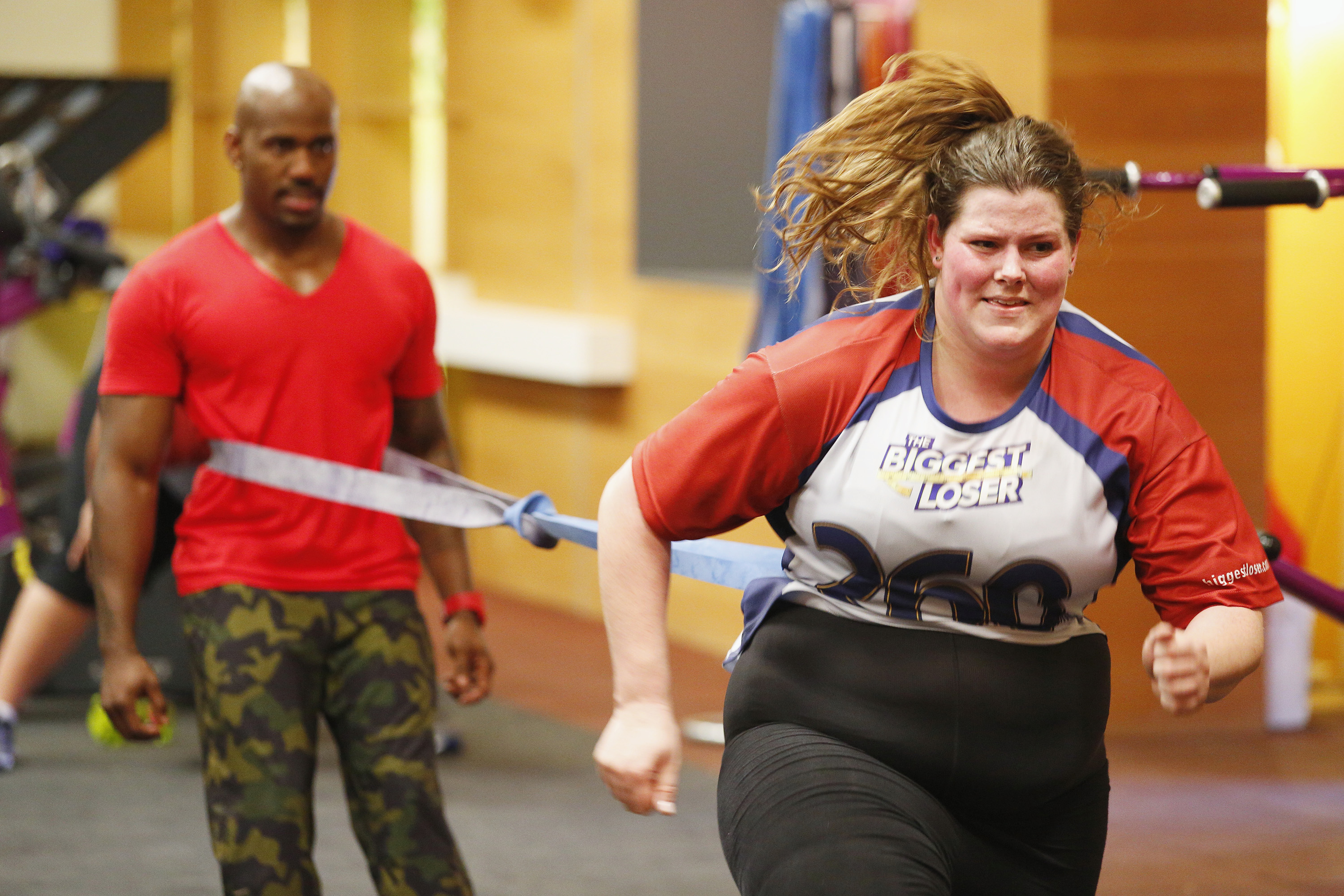 Rachel Frederickson on season 15 of "The Biggest Loser" in 2013. | Source: Getty Images