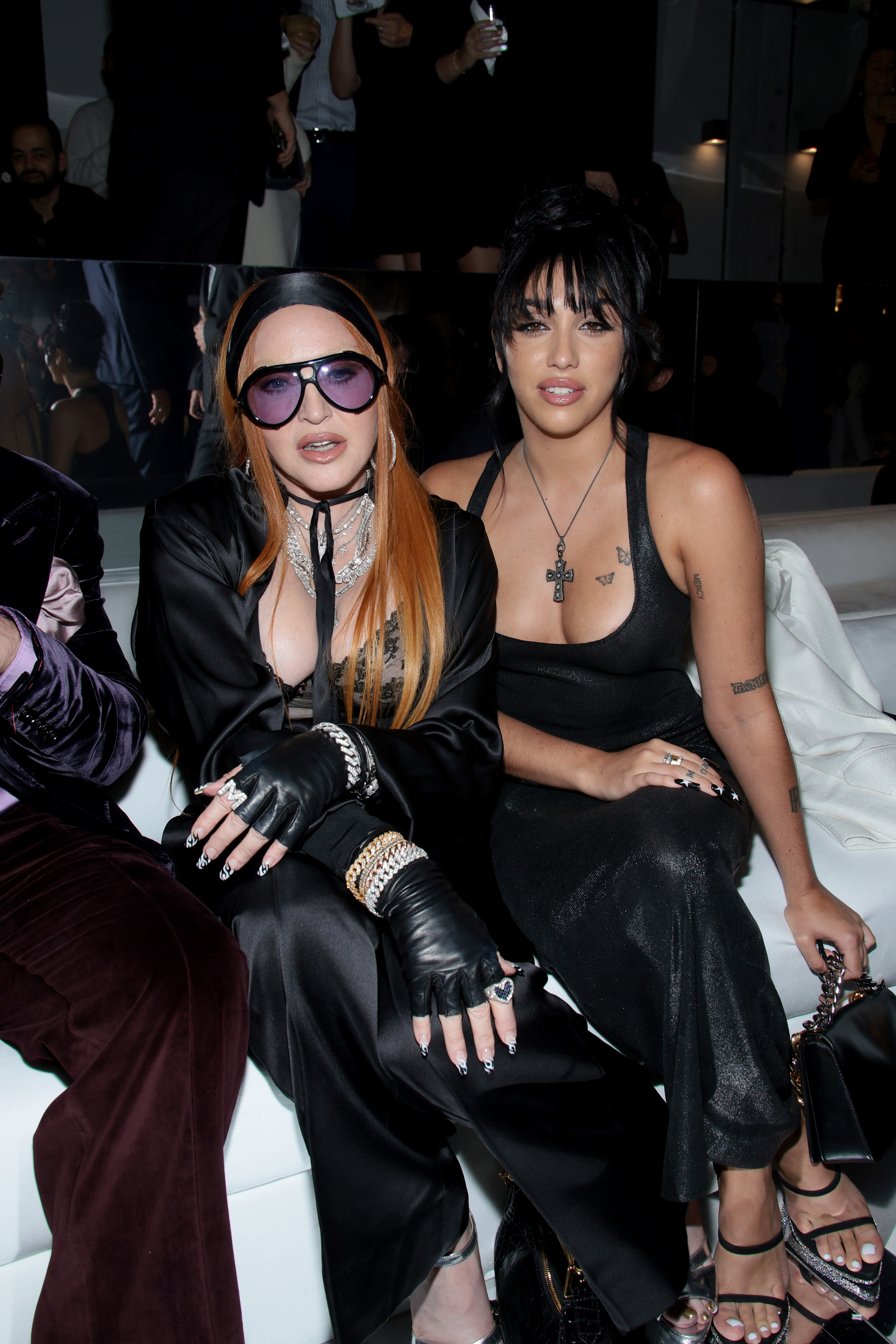 Madonna and Lourdes Leon at the Tom Ford fashion show during New York Fashion Week in New York City on September 14, 2022 | Source: Getty Images