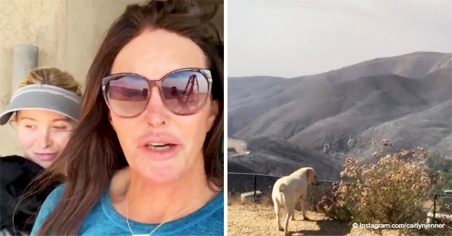 Caitlyn Jenner shares dramatic video of devastation surrounding her house after the wildfires