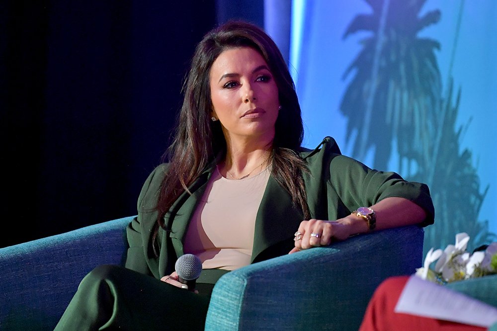 Eva Longoria speaking onstage at AFI FEST 2019 in Los Angeles, California in November 2019. I Photo: Getty Images. 
