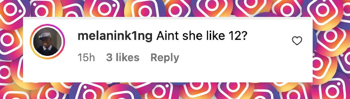 A user comment on Skai Jackson, dated November 12, 2024 | Source: Instagram/complex | Instagram/complexpop