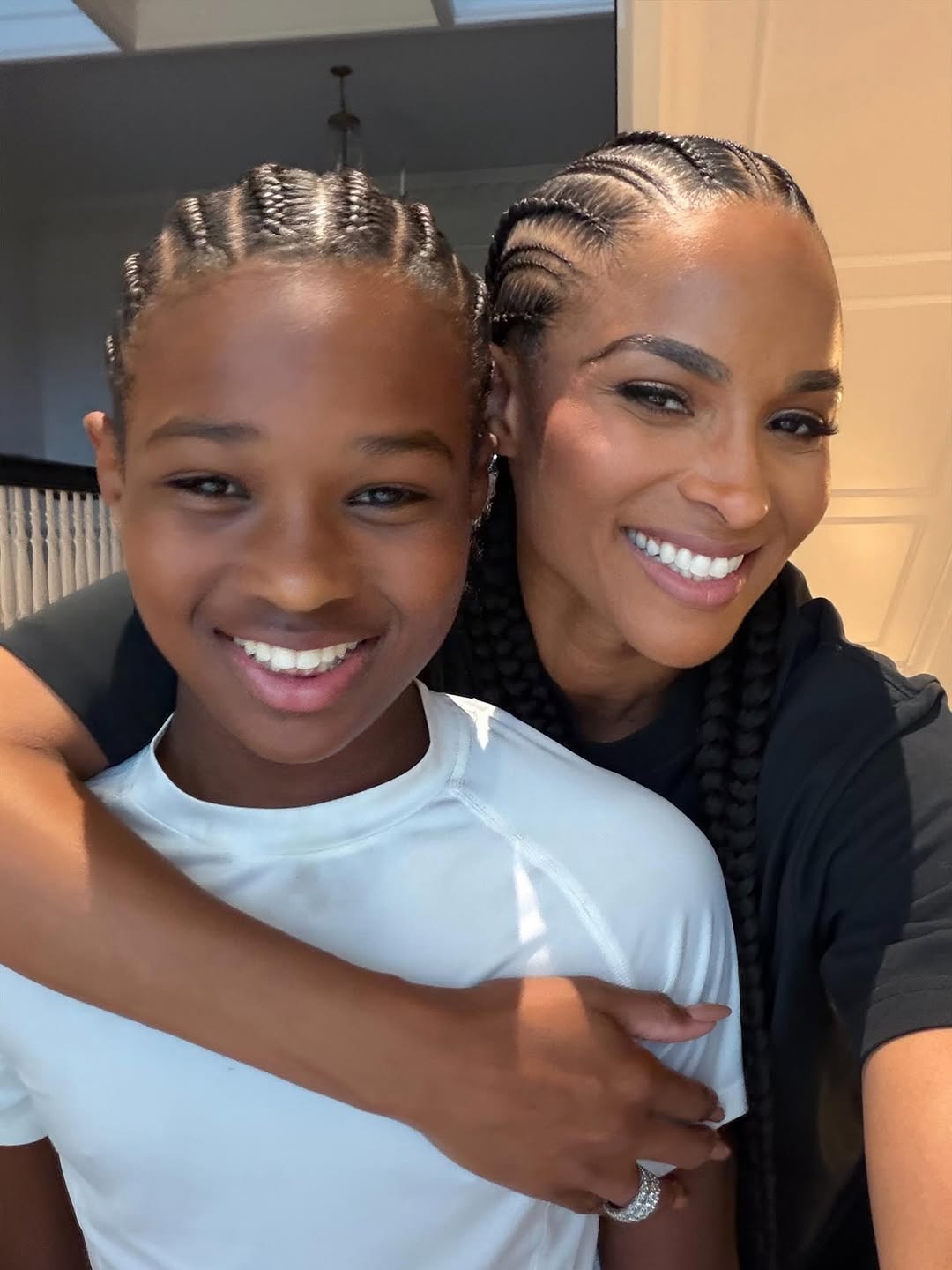 Ciara and her son, Future Wilburn, smiling for a photo together. | Source: Instagram/ciara
