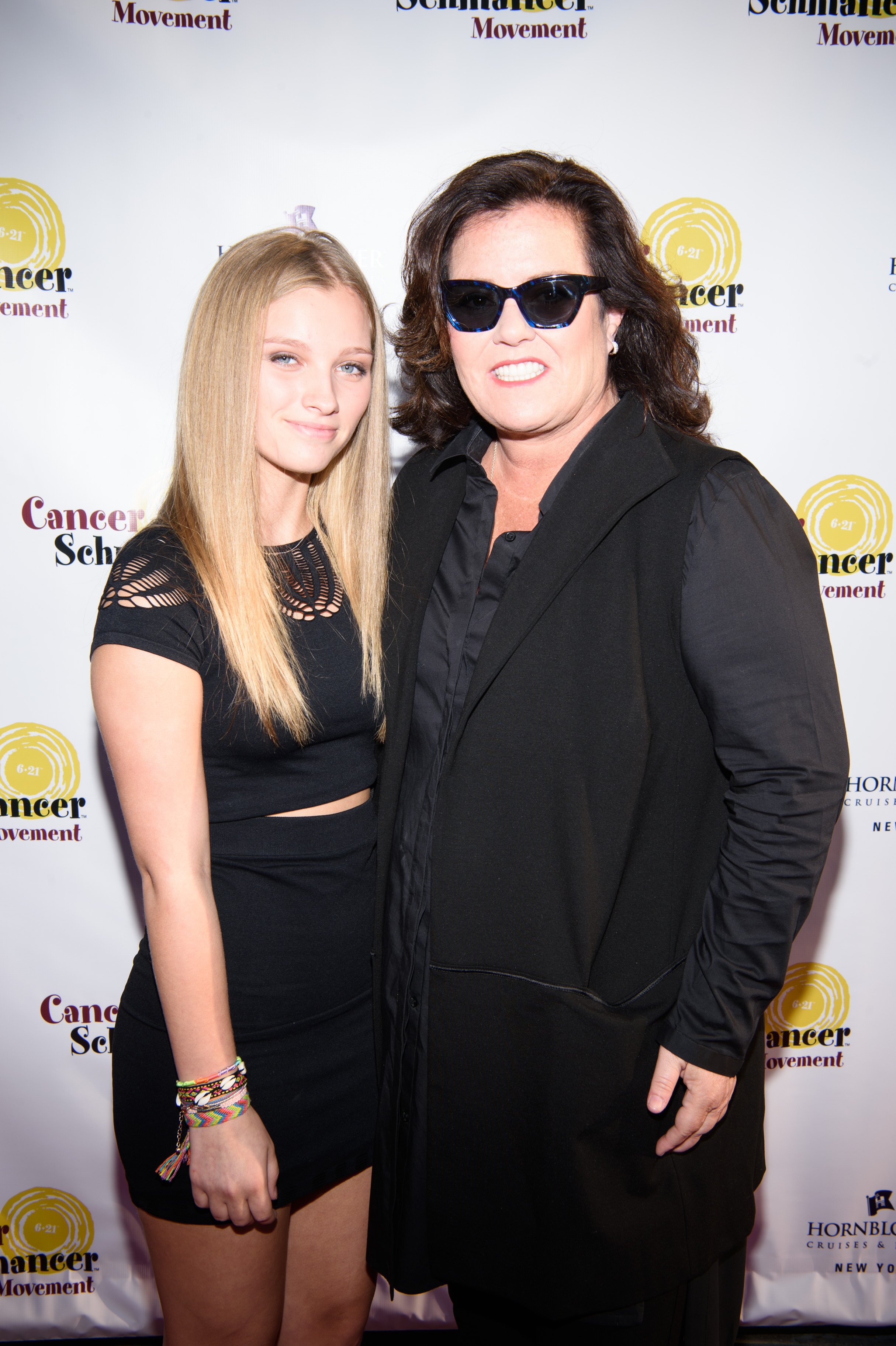 Vivienne Rose O'Donnell and her mother Rosie O'Donnell arriving at the Fran Drescher's 2016 Cabaret Cruise at Pier 40 on June 20, 2016 in New York City. | Source: Getty Images