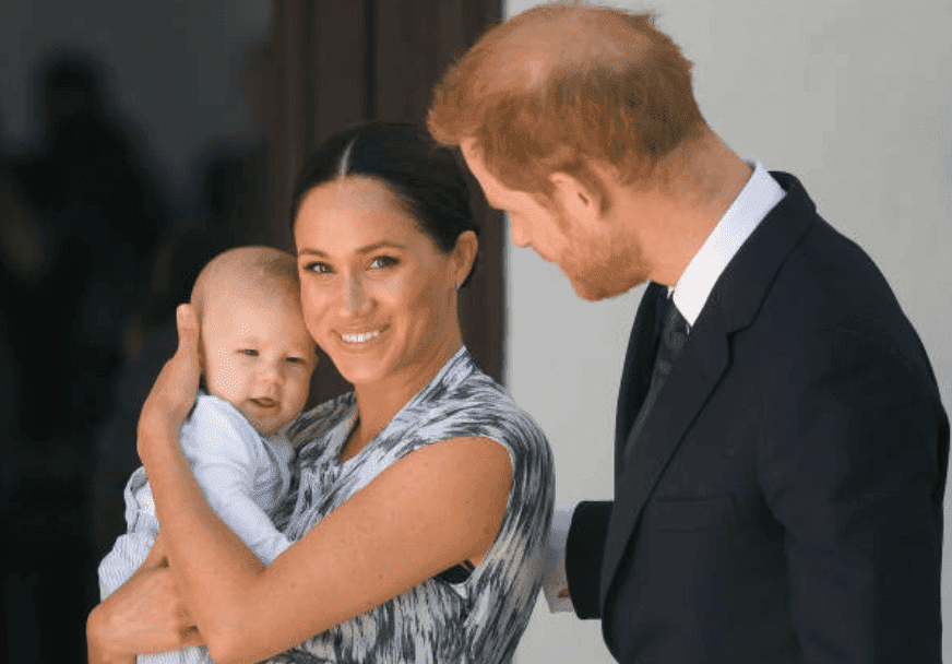 Prince Harry, Meghan Markle and their baby son, Archie Mountbatten-Windsor meet Archbishop Desmond Tutu at the Desmond & Leah Tutu Legacy Foundation during their royal tour of South Africa, on September 25, 2019, in Cape Town, South Africa | Source: Getty Images (Photo by Pool/Samir Hussein/WireImage)