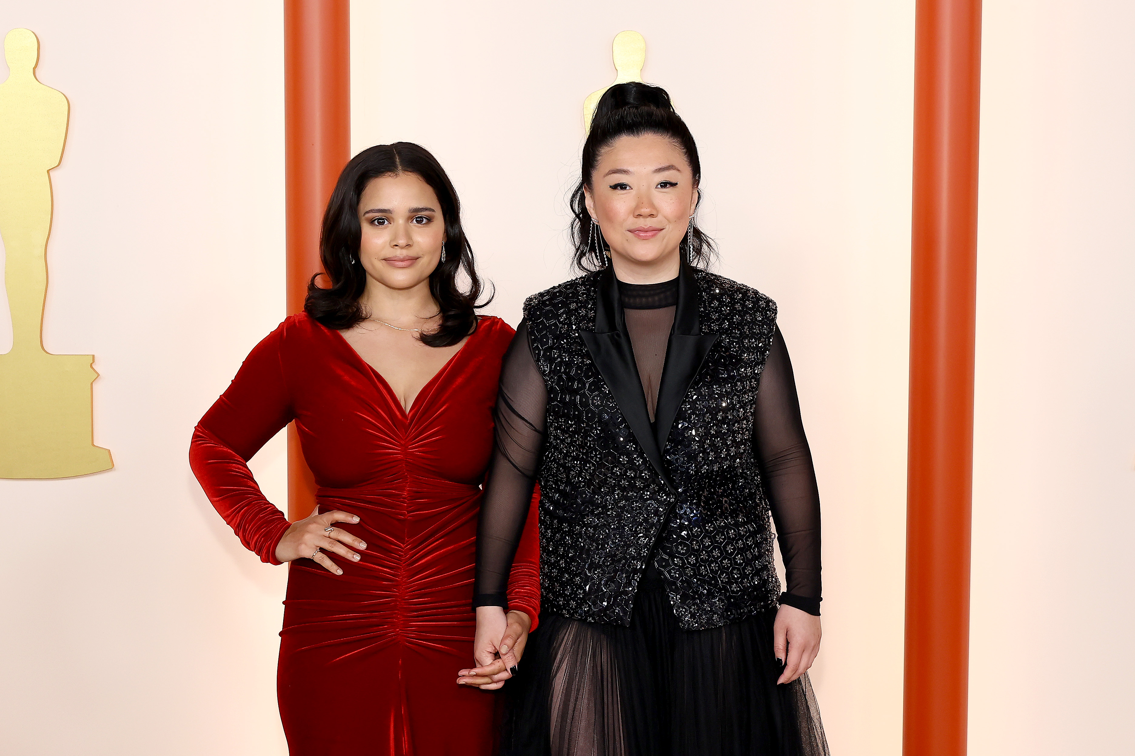 Marisela Zumbado and Sherry Cola attend the 95th Annual Academy Awards on March 12, 2023, in Hollywood, California. | Source: Getty Images