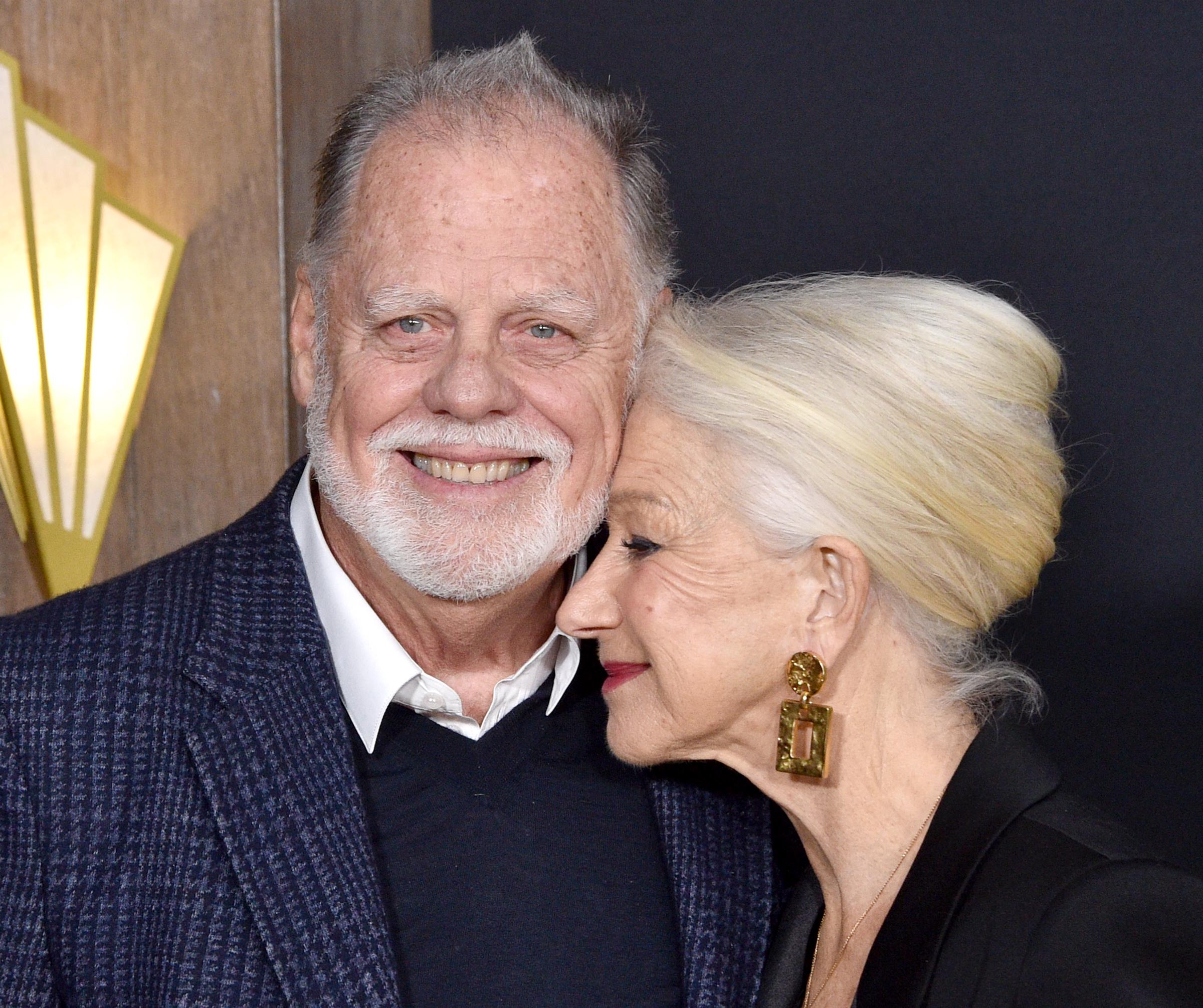 Taylor Hackford and Helen Mirren attend the premiere of Paramount+s 