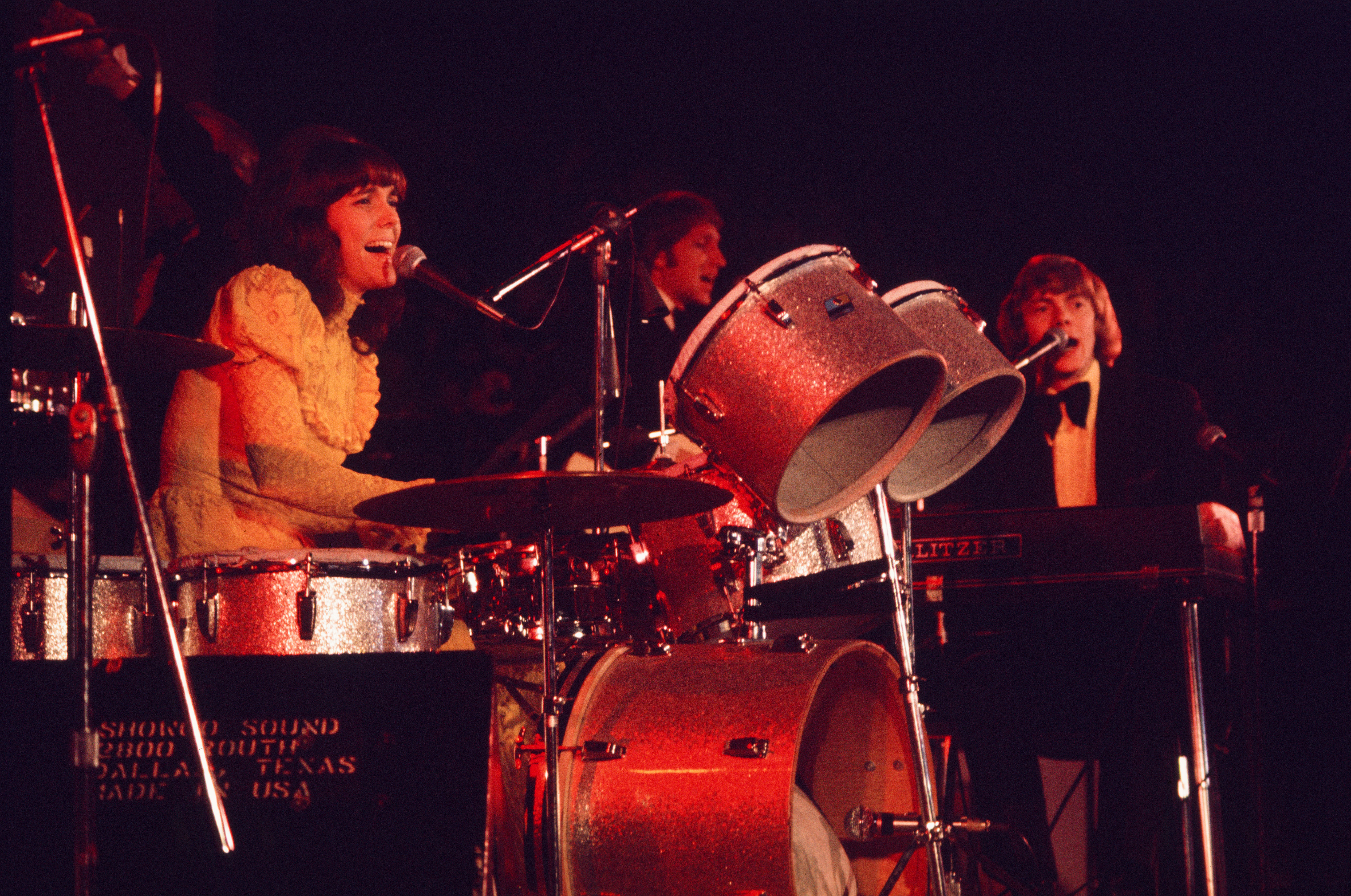 The Carpenters perform on stage at Nippon Budokan, Tokyo, Japan, 2nd June 1972 | Source: Getty Images