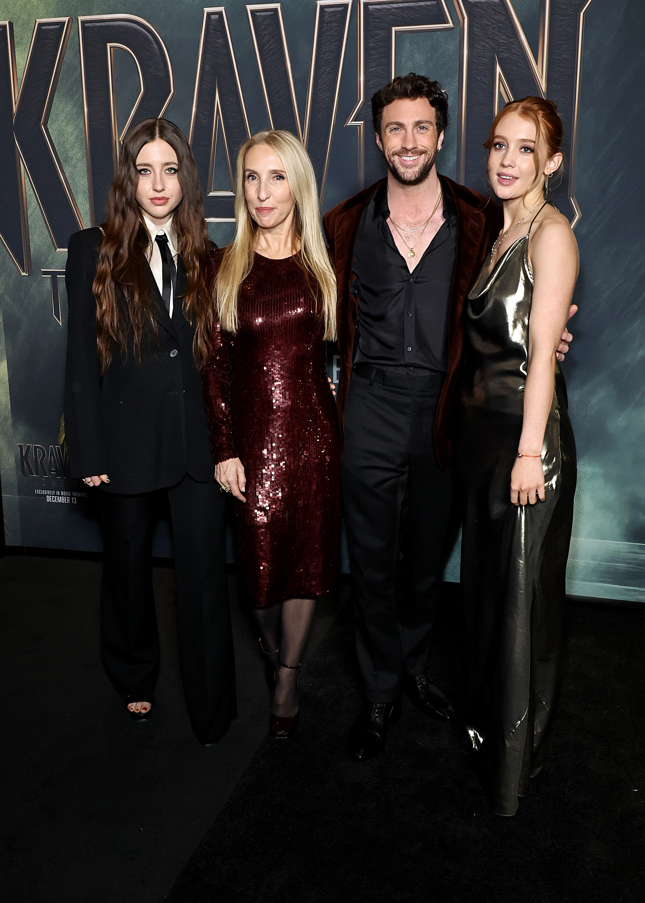 Angelica Jopling, Sam Taylor-Johnson, Aaron Taylor-Johnson, and Jessie Phoenix Jopling | Source: Getty Images