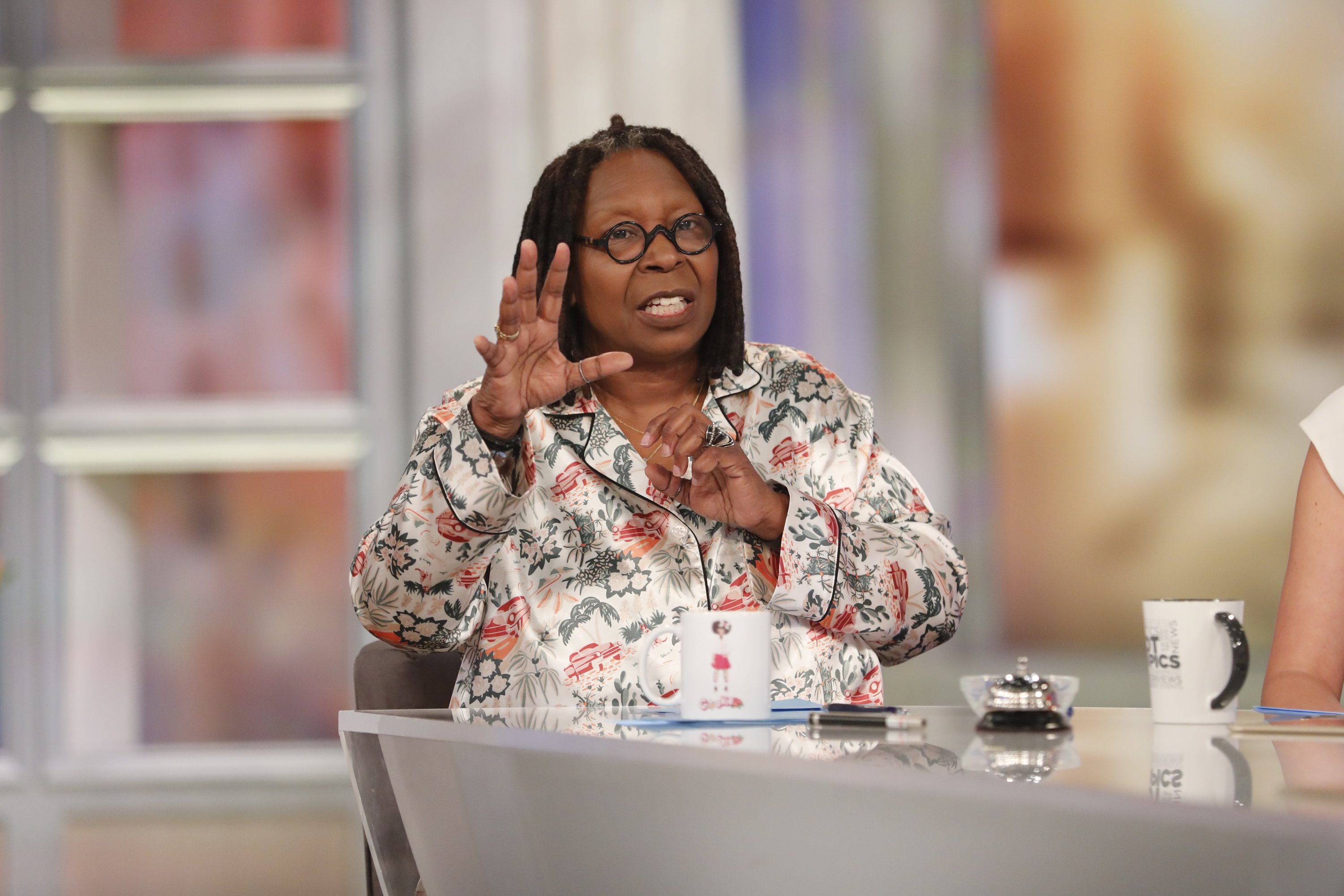 Whoopi Goldberg during Season 21 of the ABC talk show, "The View," on October 17, 2018. | Source: Getty Images