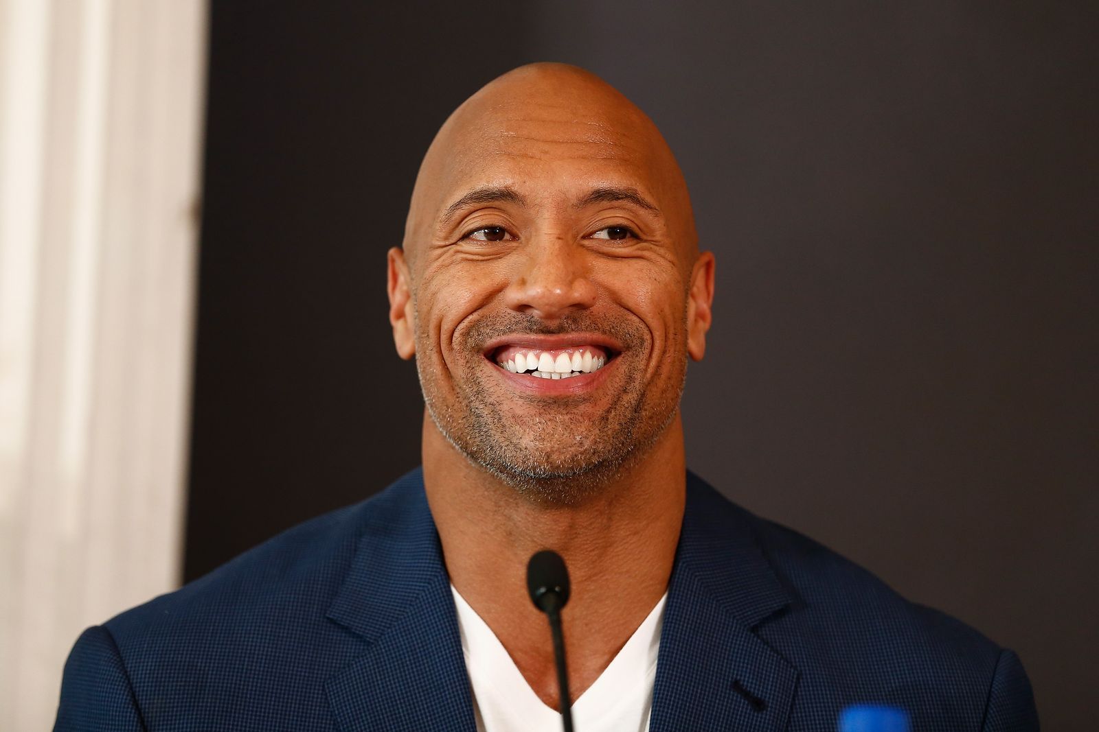 Dwayne Johnson at the press conference of Paramount Pictures' "Hercules" at Hotel Adlon on August 21, 2014 | Photo: Getty Images
