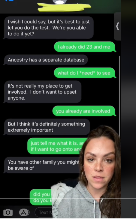 Screenshot of Lane's conversation with the person that reached out to her | Source: TikTok/laneiscool14