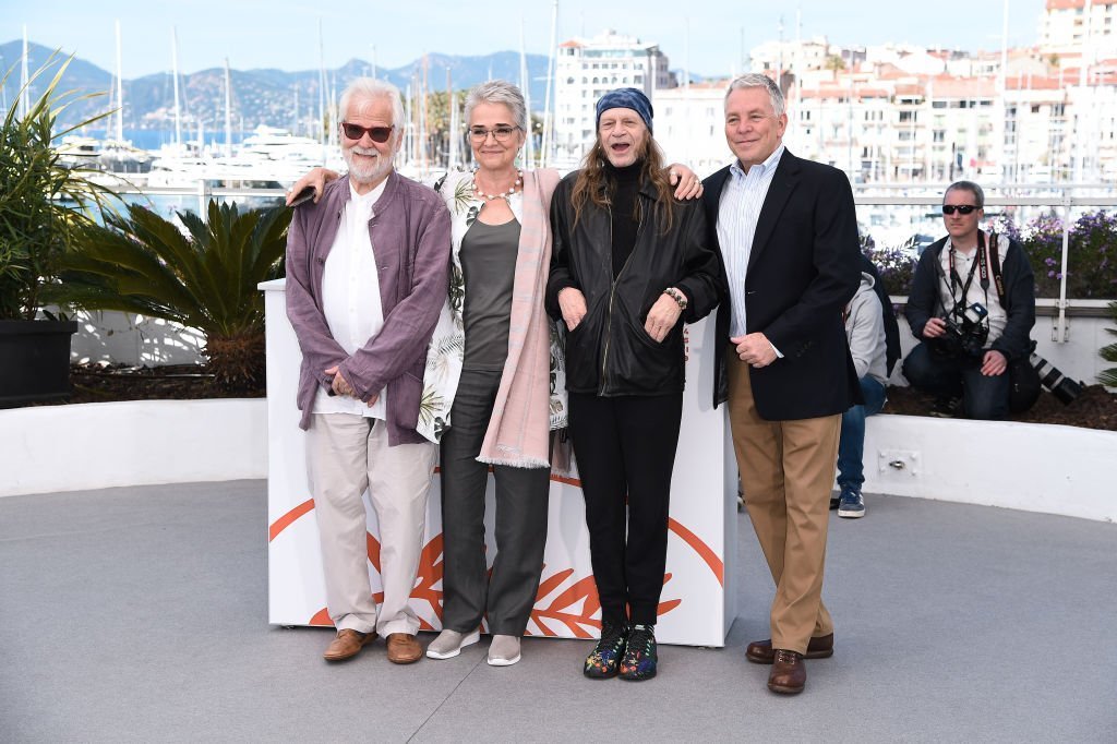 Producer Jan Harlan, Katharina Kubrick, Leon Vitali with guest attend the photocall for "The Shining" during the 72nd annual Cannes Film Festival  | Getty Images