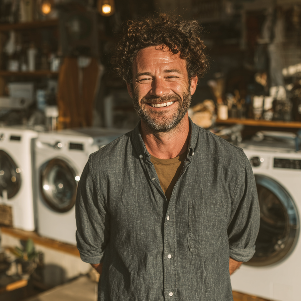 A man smiling | Source: Midjourney