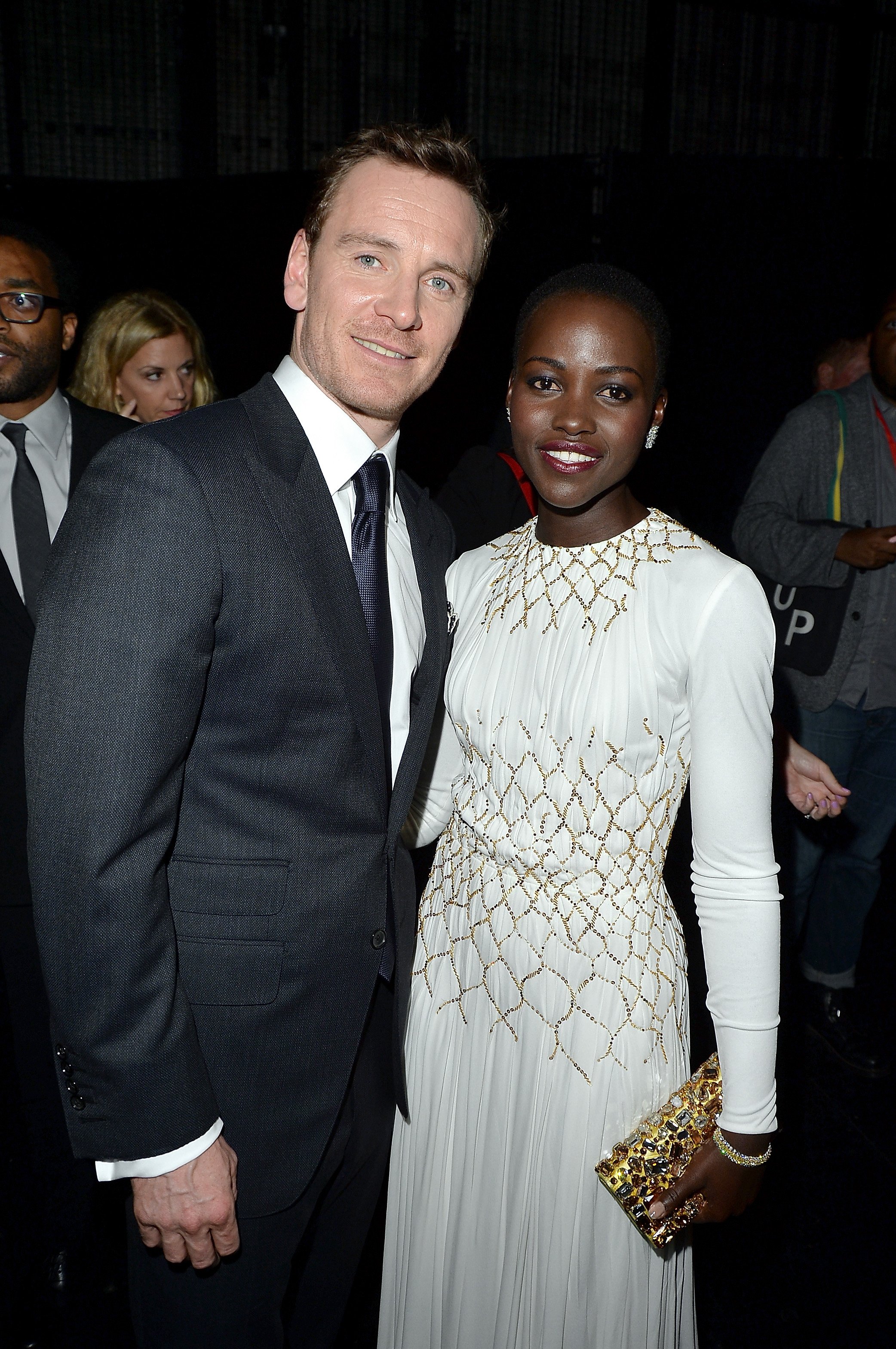 Michael Fassbender and Lupita Nyong'o at the premiere of "12 Years A Slave" during the 2013 Toronto International Film Festival on September 6, 2013 | Source: Getty Images