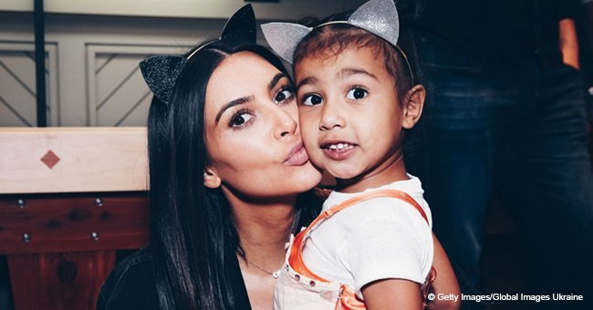 Kim Kardashian shared the beautiful hairstyle she did for her daughter