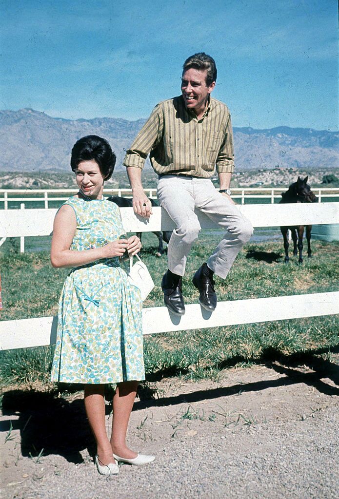 Princess Margaret (L) and Lord Snowdon visit a ranch in 1965 in Arizona | Getty Images
