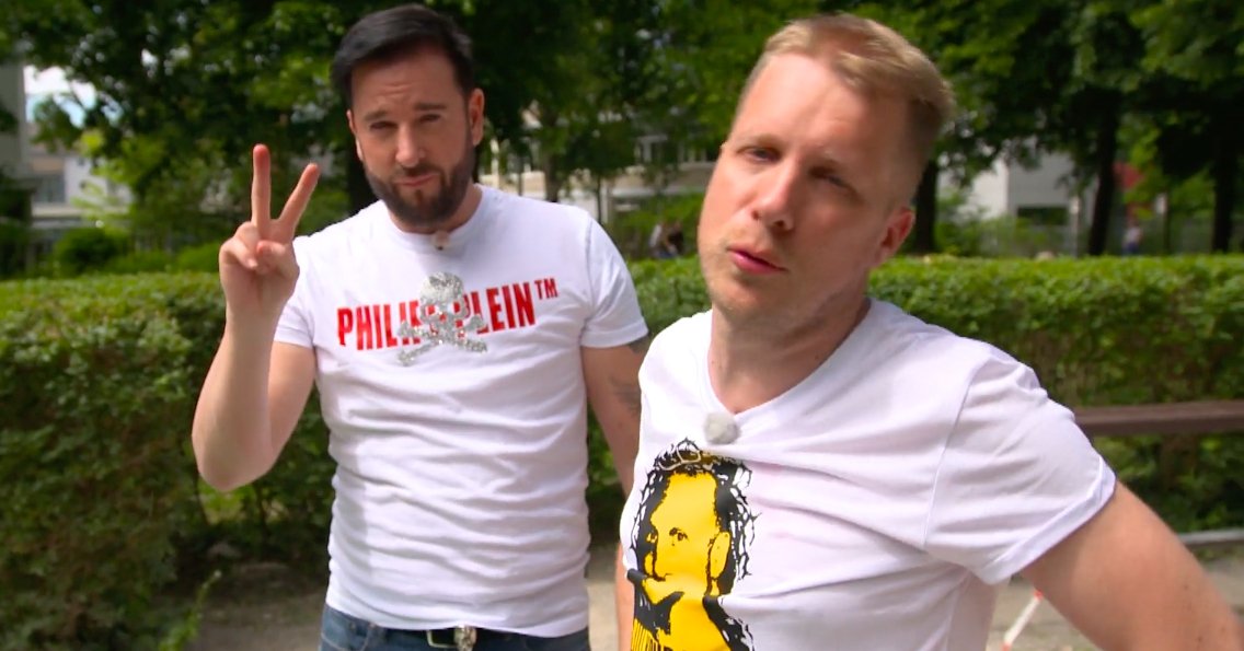 Michael Wendler und Oliver Pocher beim Vatertags-Trinken | Quelle: Screenshot/ RTL