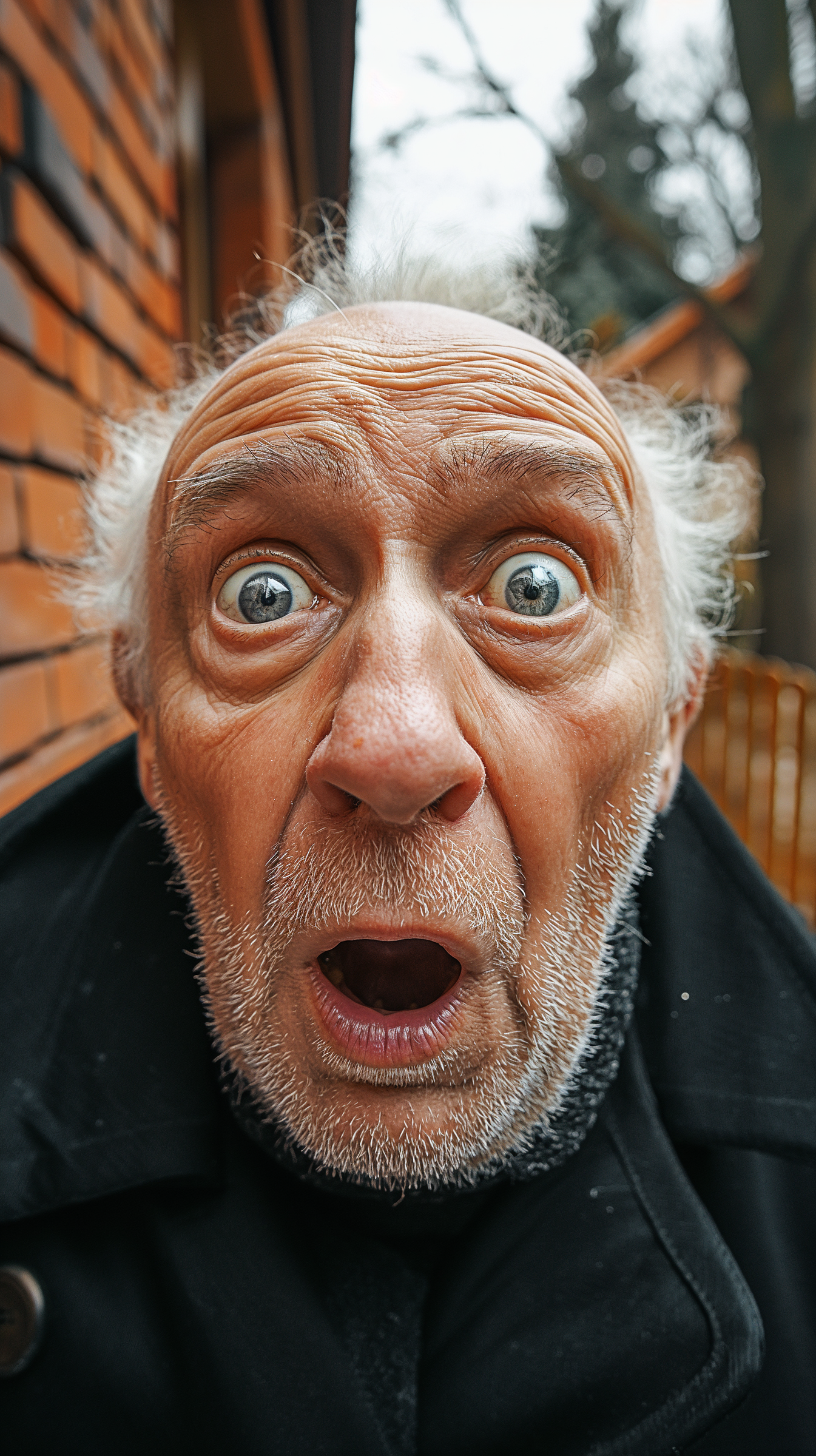 A shocked old man | Source: Midjourney