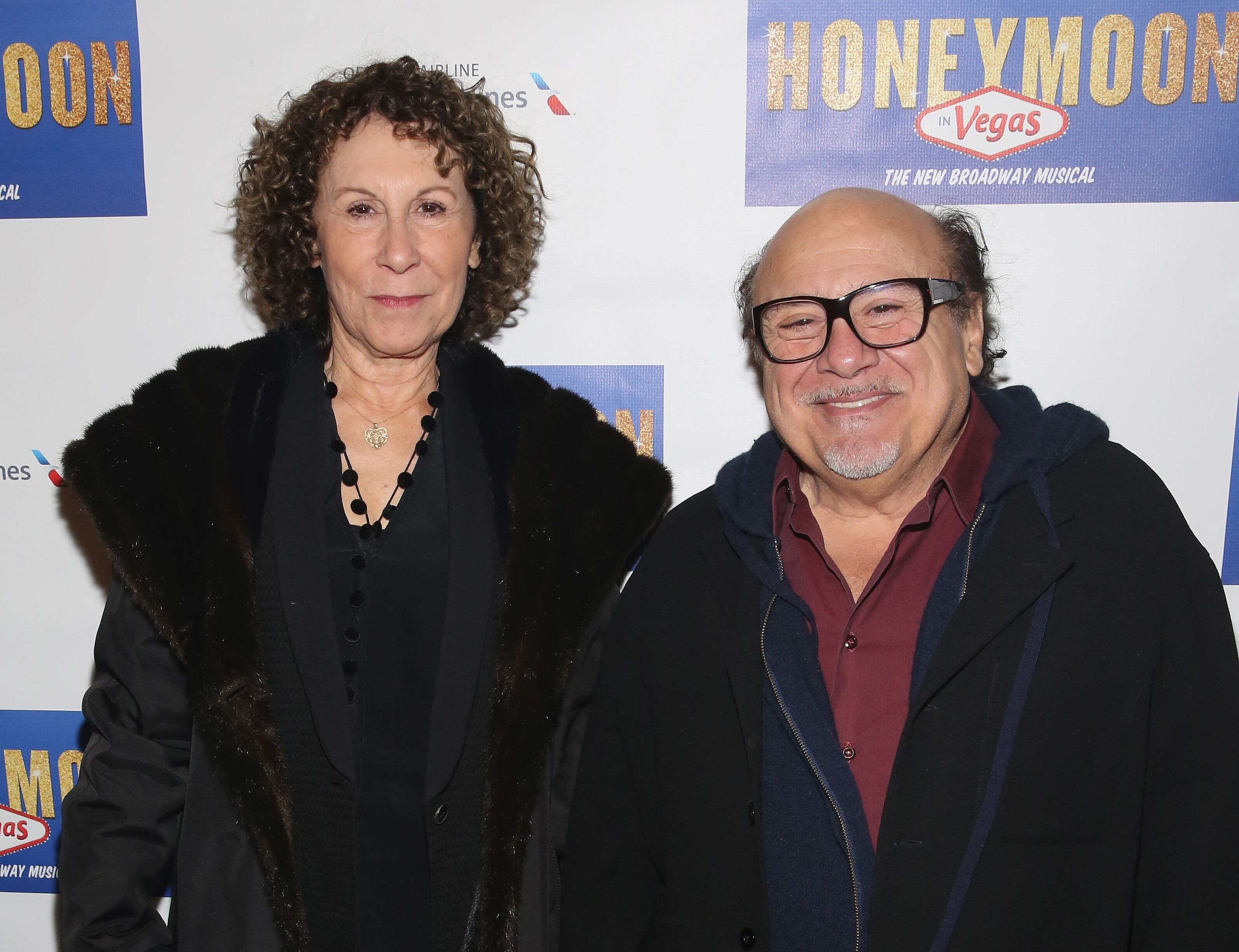 Rhea Pearlman and Danny DeVito attend "Honeymoon In Vegas" Broadway Opening Night. | Source: Getty Images