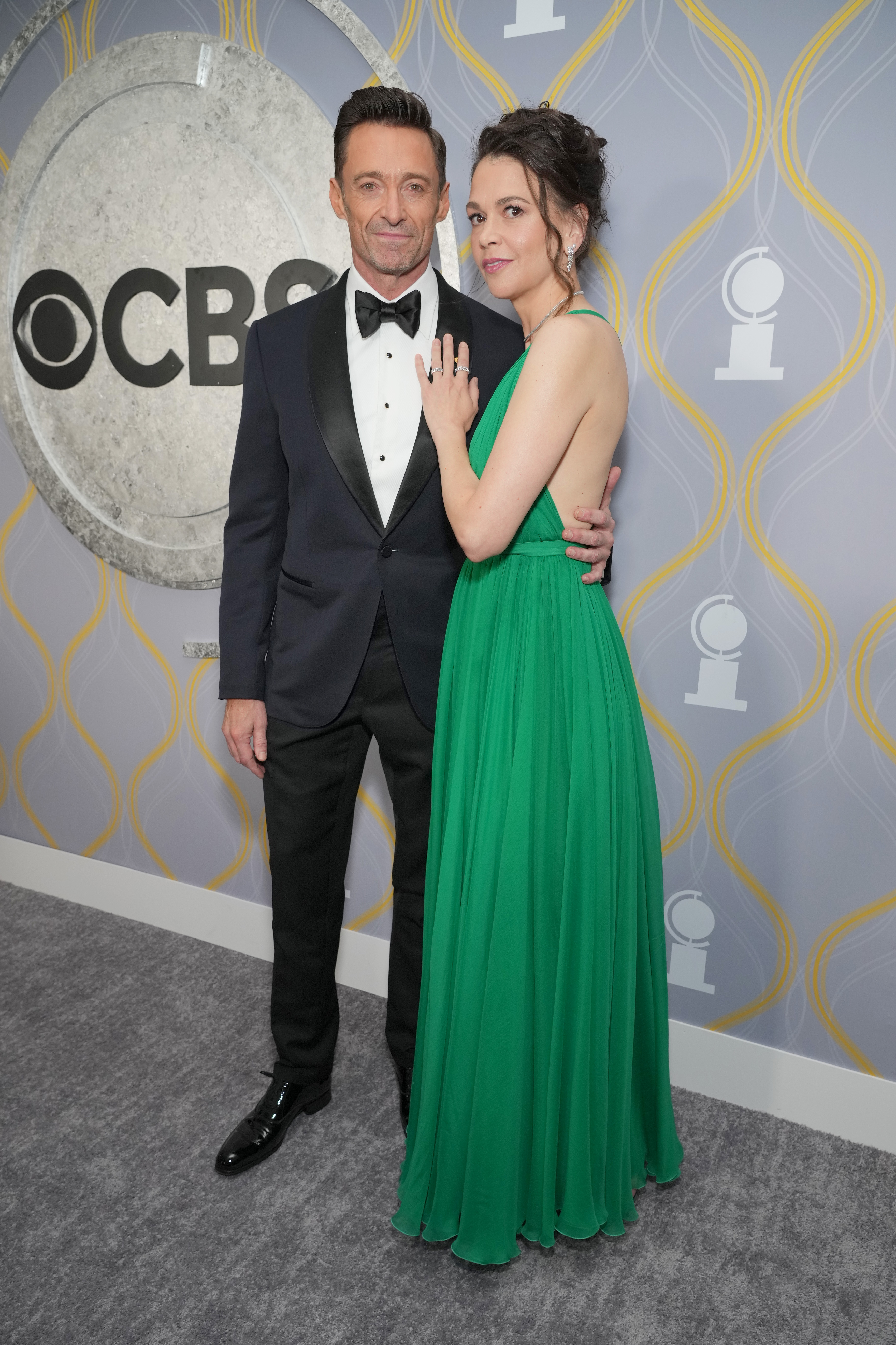 Hugh Jackman and Sutton Foster attend the 75th Annual Tony Awards at Radio City Music Hall in New York City on June 12, 2022. | Source: Getty Images