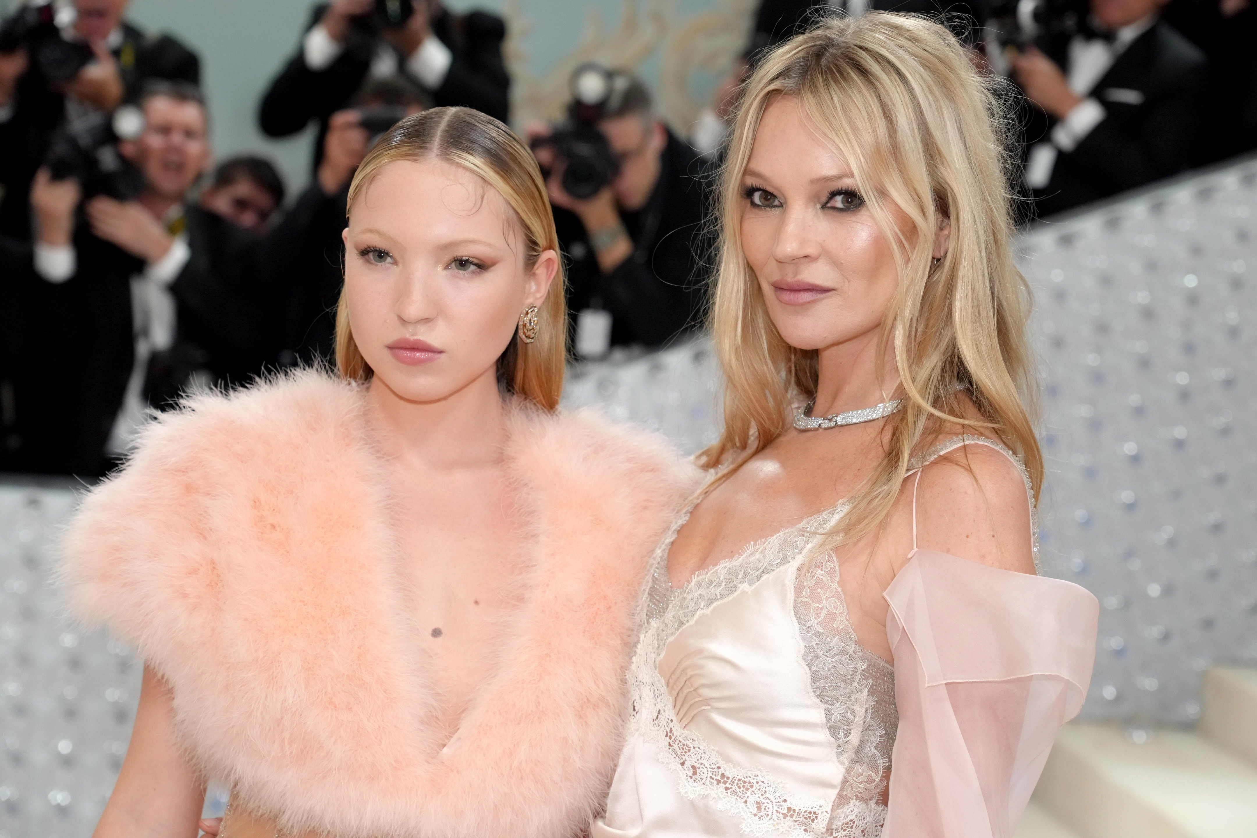 Lila Moss and Kate Moss on May 01, 2023 in New York City. | Source: Getty Images