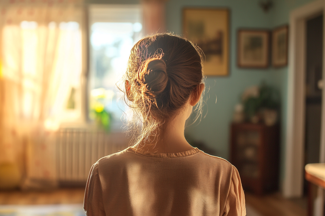 A girl walking to her room | Source: Midjourney