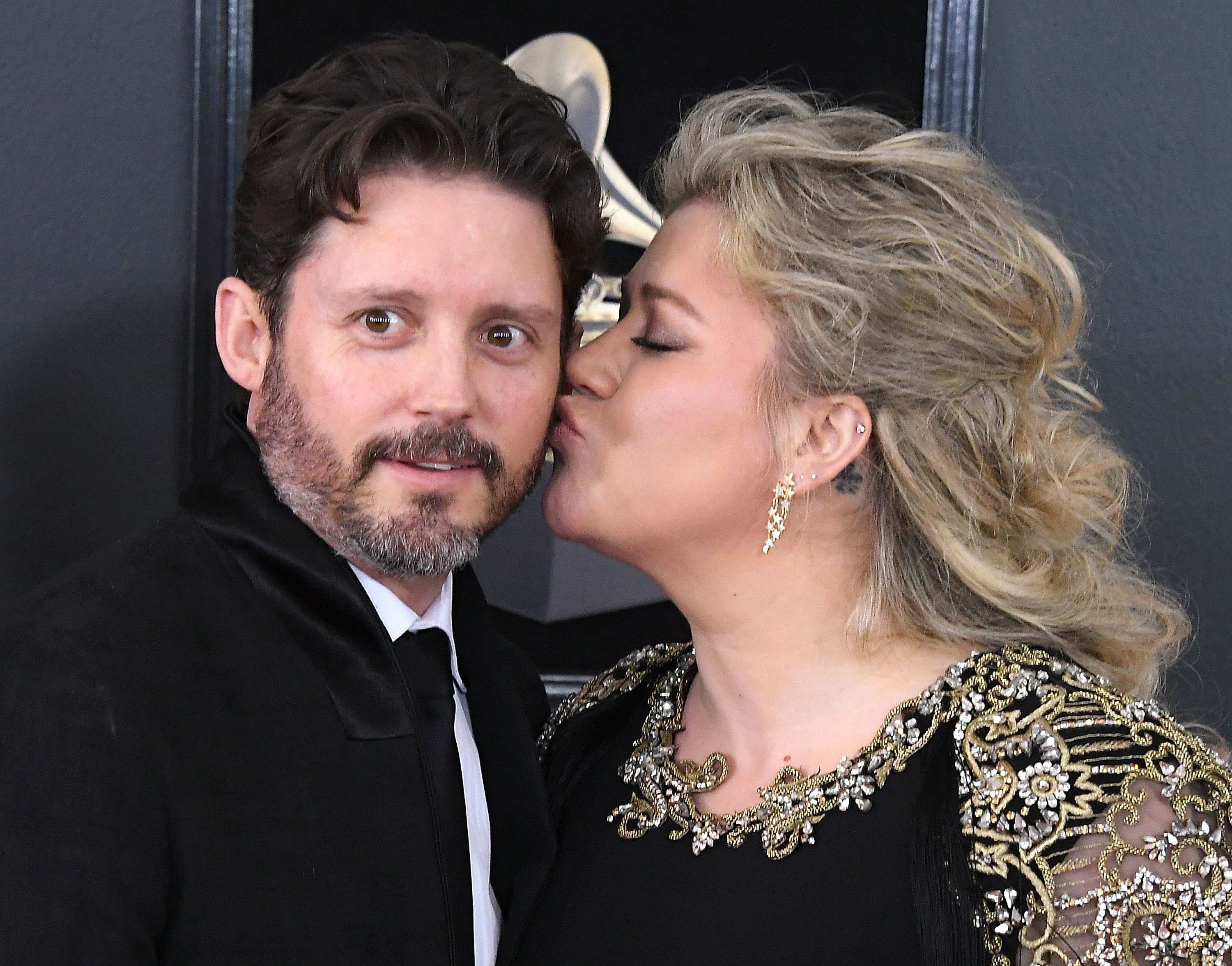 Brandon Blackstock and Kelly Clarkson at the 60th Annual Grammy Awards at Madison Square Garden on January 28, 2018, in New York City | Source: Getty Images