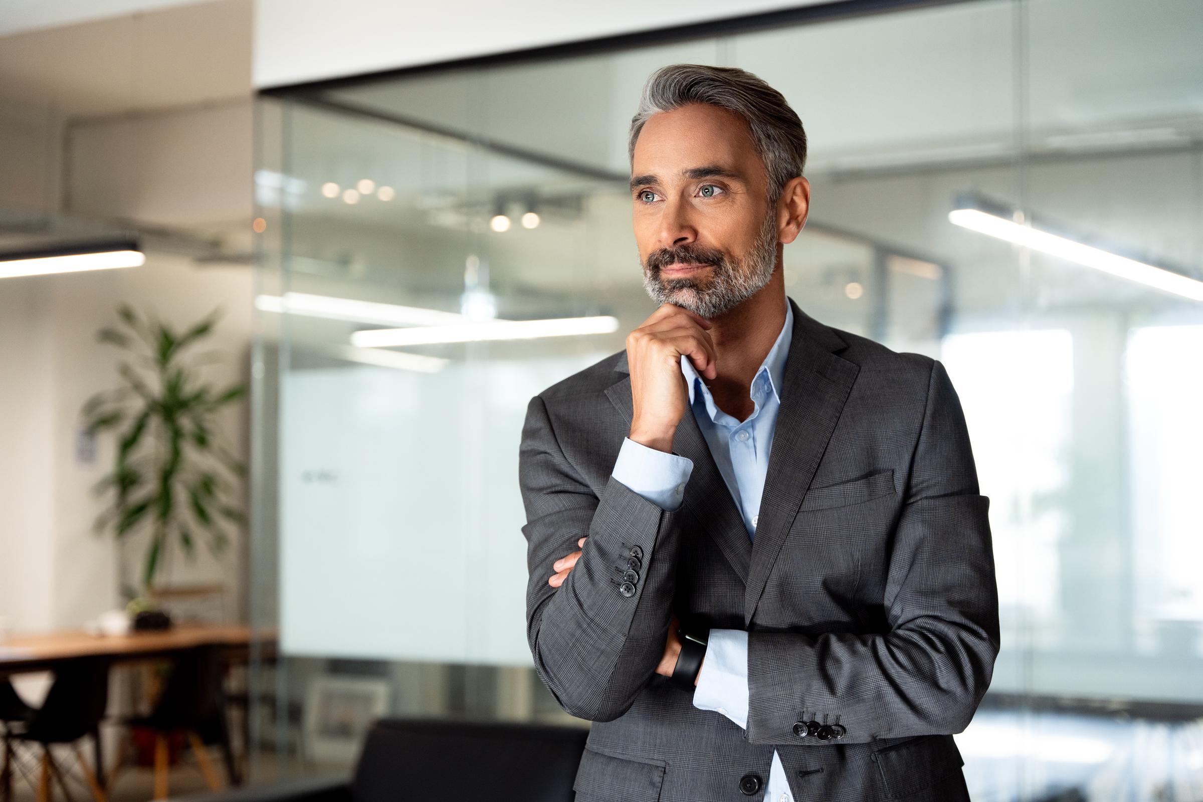 Serious man in a suit | Source: Shutterstock