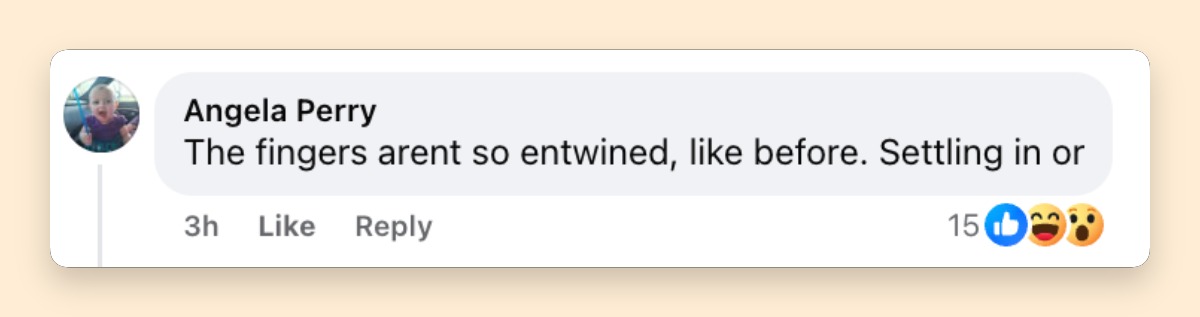 A netizen's reaction to Taylor Swift and Travis Kelce's outing in London | Source: Facebook/peoplemag