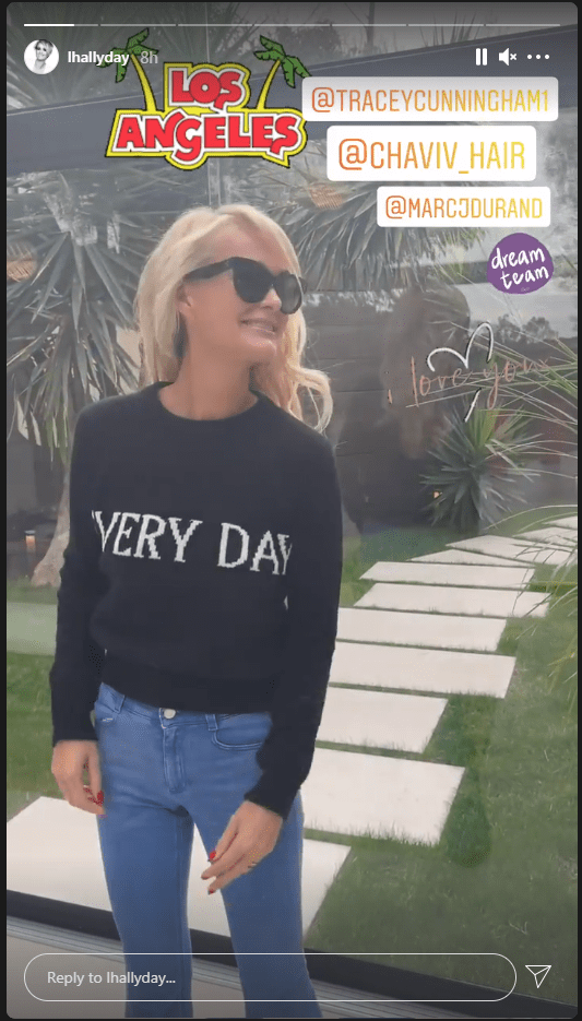 Storie de Laeticia Hallyday. | Photo : Instagram/lhallyday