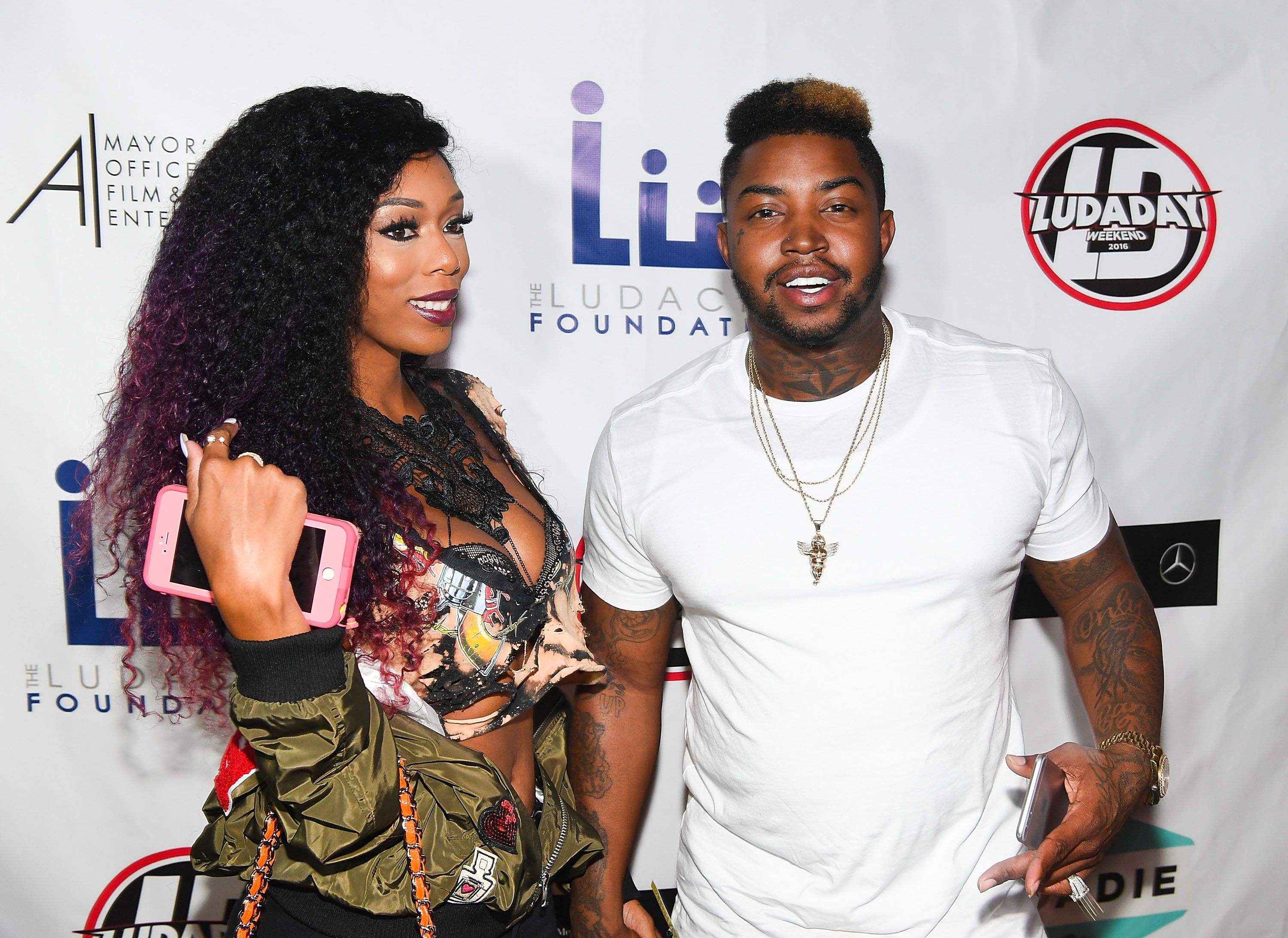 Bambi Benson and Lil Scrappy during LudaDay Weekend: Celebrity Bowling Tournament at Bowlmor Lanes on September 2, 2016 in Atlanta, Georgia. | Source: Getty Images