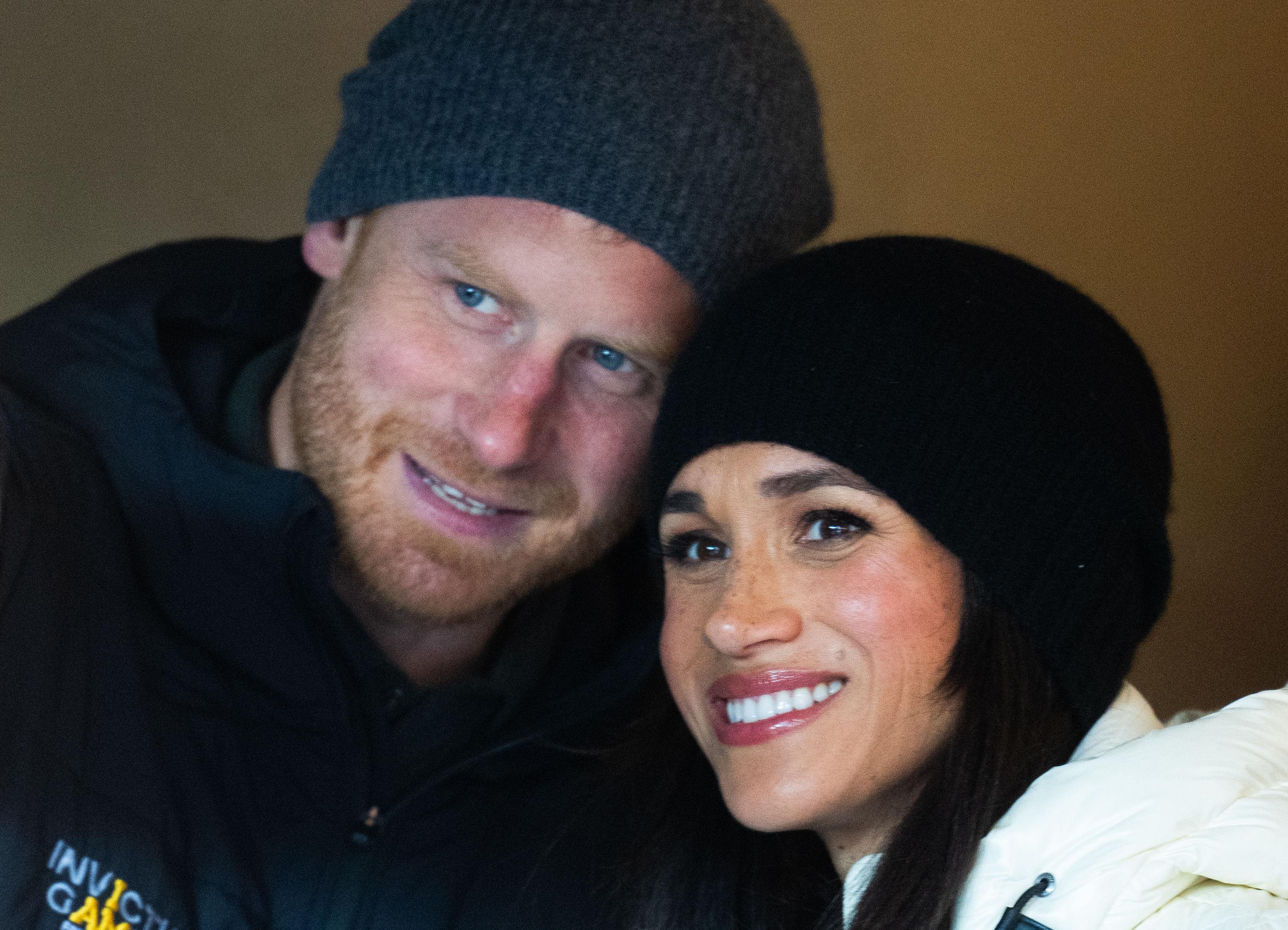 Prince Harry, Duke of Sussex, and Meghan, Duchess of Sussex, at the Whistler Welcoming Ceremony during day two of the 2025 Invictus Games on February 10 in British Columbia, Canada. | Source: Getty Images