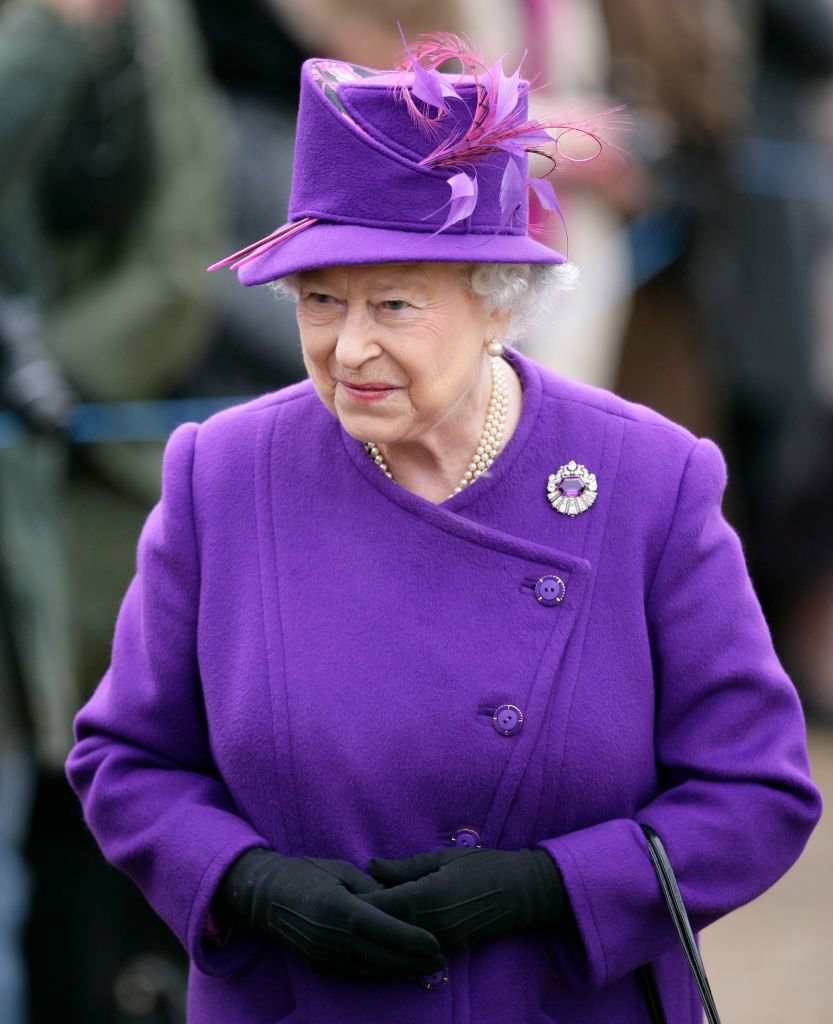 Queen Elizabeth attends a church service on the 59th anniversary of her accession to the throne at the church of St Peter and St Paul in West Newton on February 6, 2011 in King's Lynn, England | Photo: Getty Images