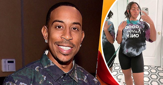 Ludacris Eldest Daughter Karma Rocks Tie Dye Shirt And Fitting Shorts In Mirror Selfie